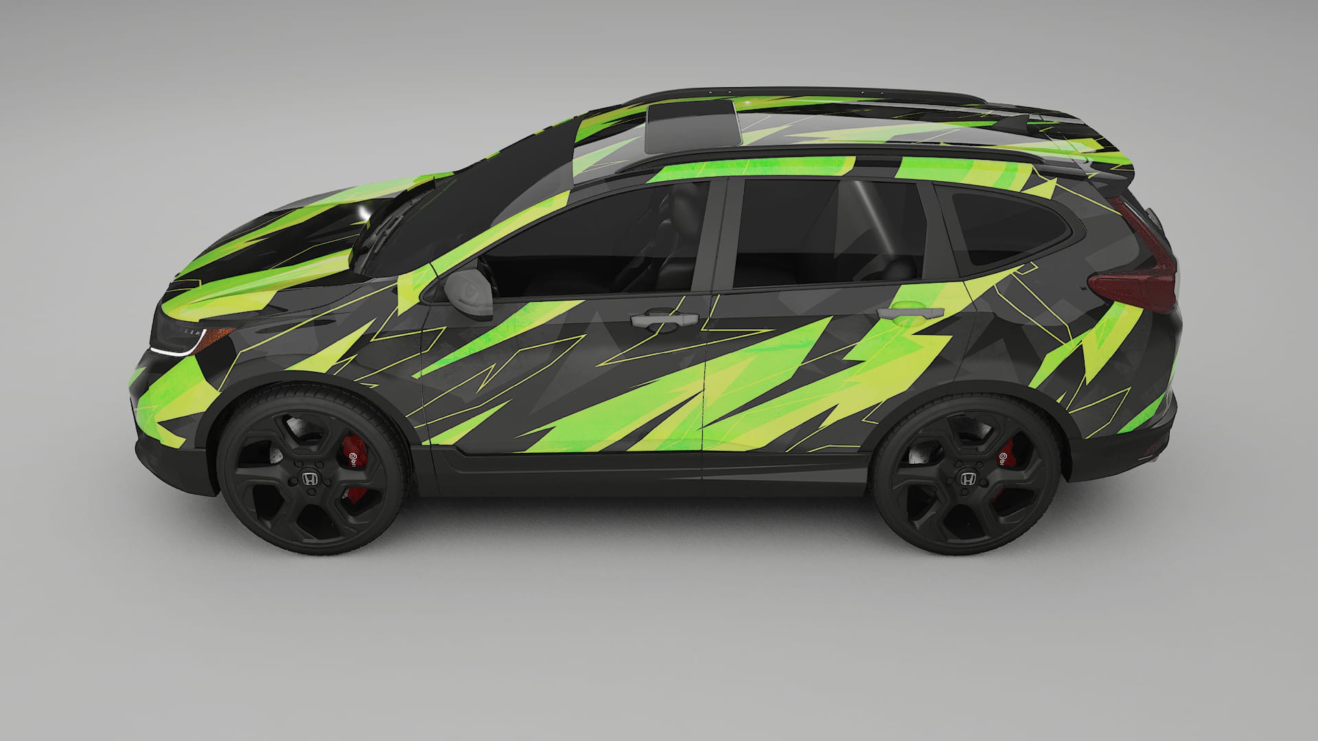 Honda CRV Touring prefacelift pre-LCI NINJA TURTLES – Kit Wrap PPF Personalizzato in Pellicola Poliuretanica Stampabile