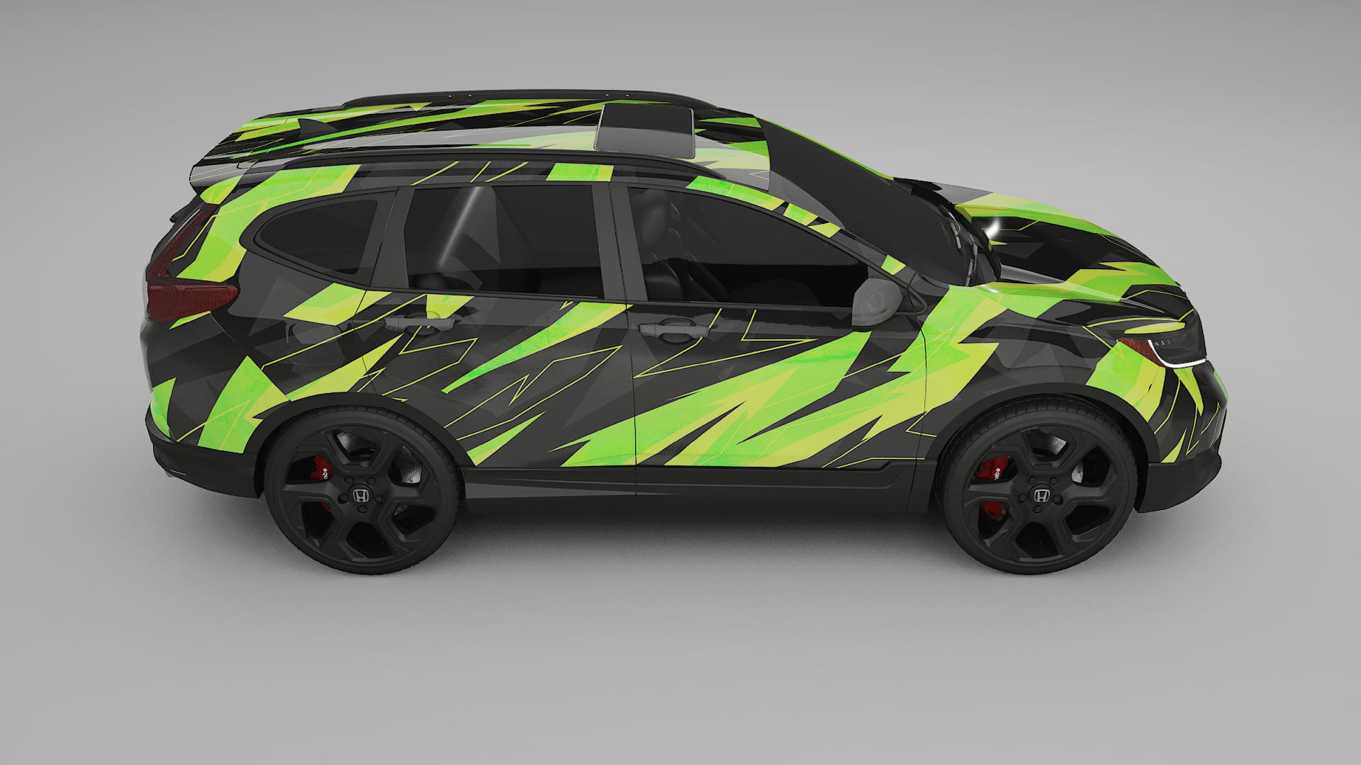 Honda CRV Touring prefacelift pre-LCI NINJA TURTLES – Kit Wrap PPF Personalizzato in Pellicola Poliuretanica Stampabile