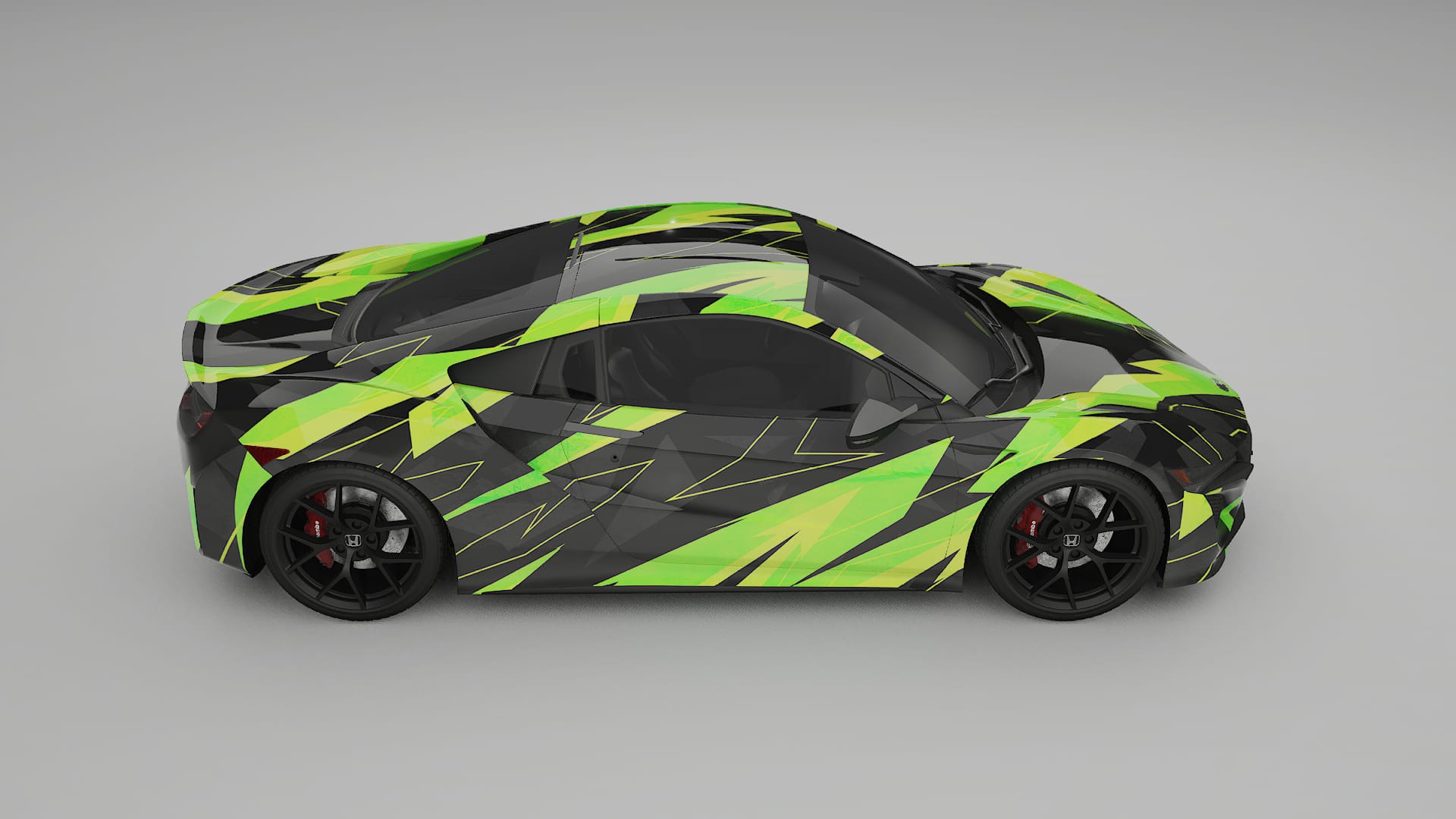 Honda NSX prefacelift pre-LCI NINJA TURTLES – Kit Wrap PPF Personalizzato in Pellicola Poliuretanica Stampabile