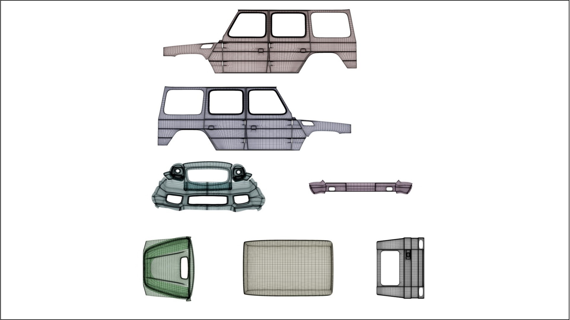 Mercedes G-class 4x4 W463 COBRA 11 Designed Wrap PPF Kit – Printable Polyurethane Film
