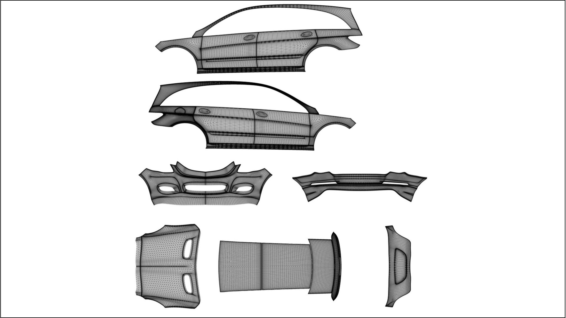 Mercedes R-class W251 facelift LCI COBRA 11 – Kit Wrap PPF Personalizzato in Pellicola Poliuretanica Stampabile
