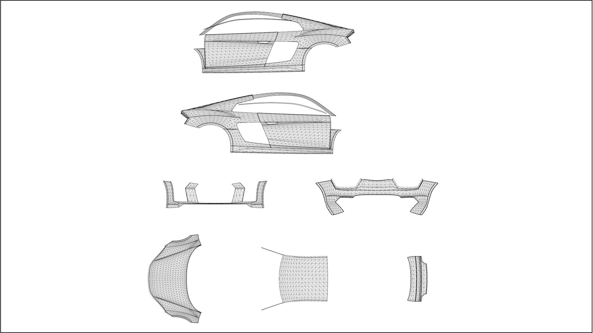 Audi R8 typ 4S prefacelift pre LCI Pellicola Protettiva TPU per Vernice | SAND PPF Colore – Kit Completo Pre-Tagliato 2