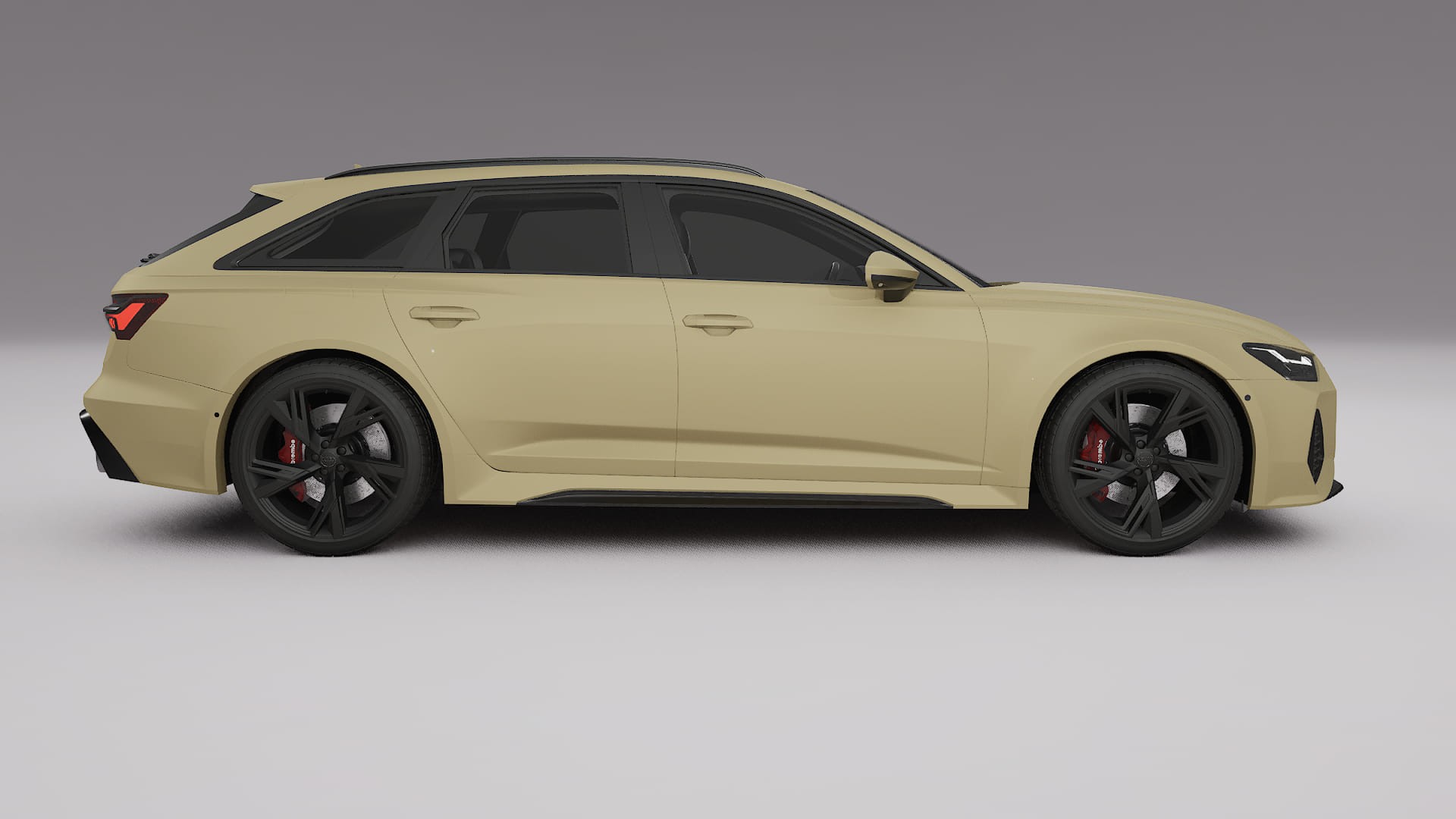 Audi RS6 Avant C8 facelift LCI TPU Paint Protection Film | SAND Color Change PPF Full Pre-Cut Kit