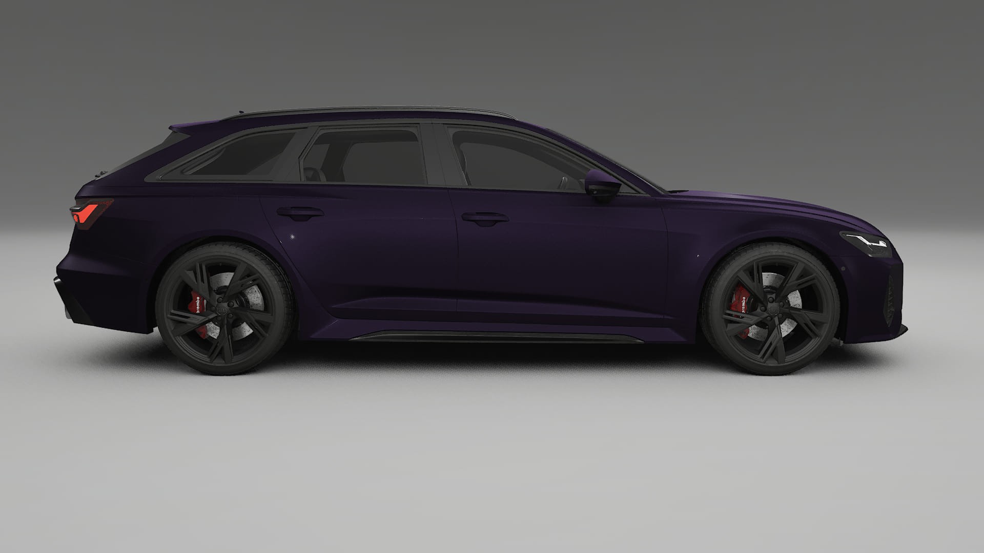 Audi RS6 Avant C8 facelift LCI TPU Paint Protection Film | VIOLET Color Change PPF Full Pre-Cut Kit
