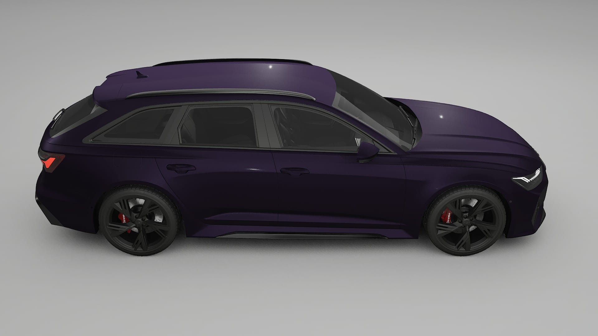 Audi RS6 Avant C8 facelift LCI TPU Paint Protection Film | VIOLET Color Change PPF Full Pre-Cut Kit