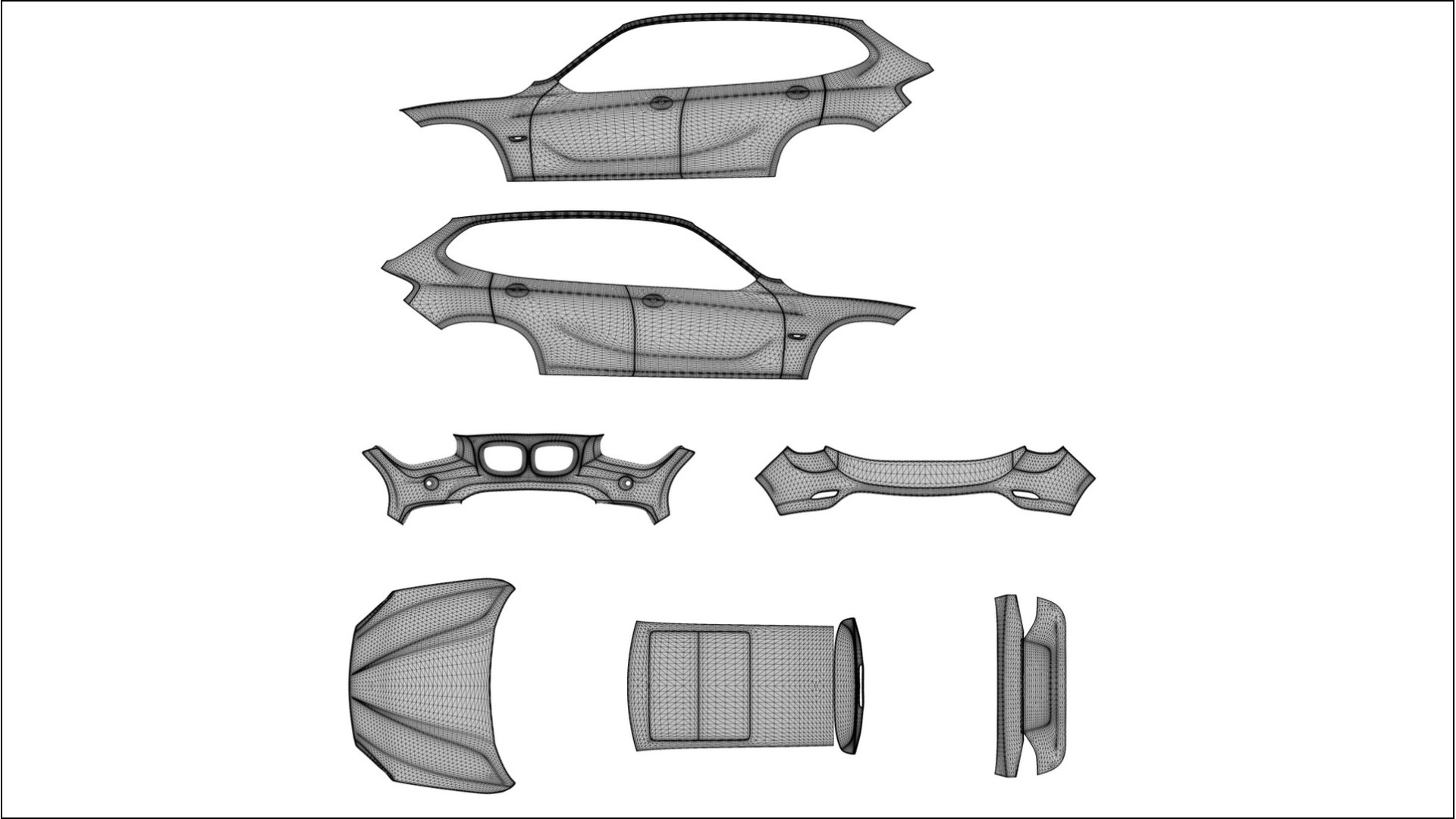 BMW X1 E84 TPU Paint Protection Film | INFERNO Color Change PPF Full Pre-Cut Kit
