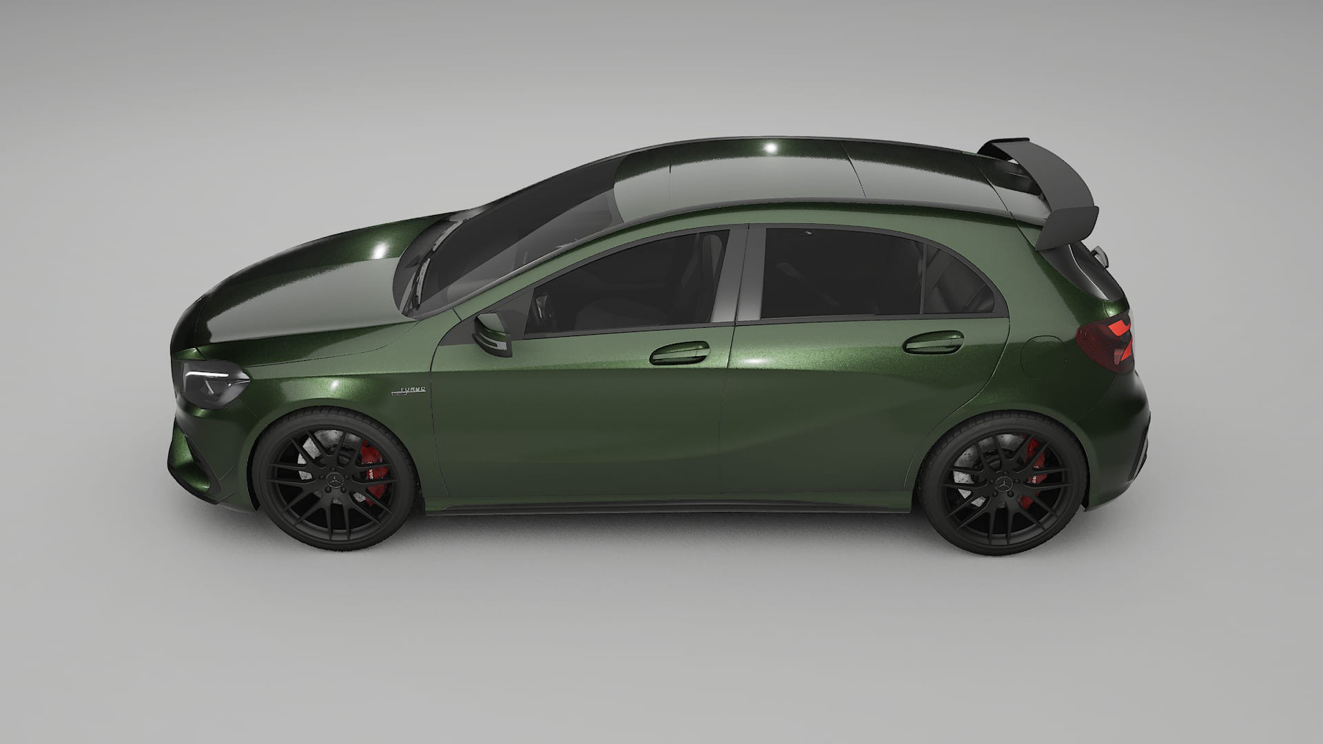 Mercedes A45 AMG W176 TPU Paint Protection Film | LAGOON Color Change PPF Full Pre-Cut Kit