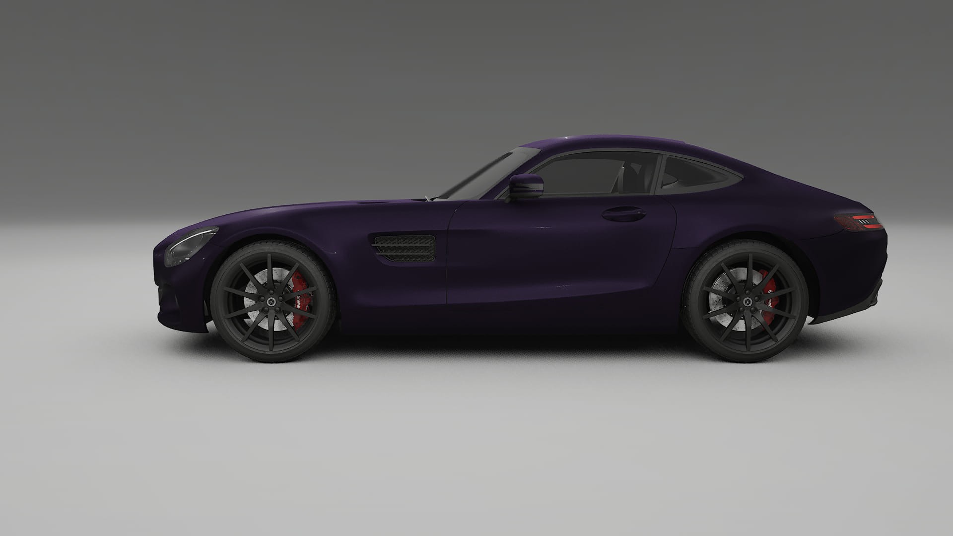 Mercedes AMG GT C190 Coupe TPU Paint Protection Film | VIOLET Color Change PPF Full Pre-Cut Kit