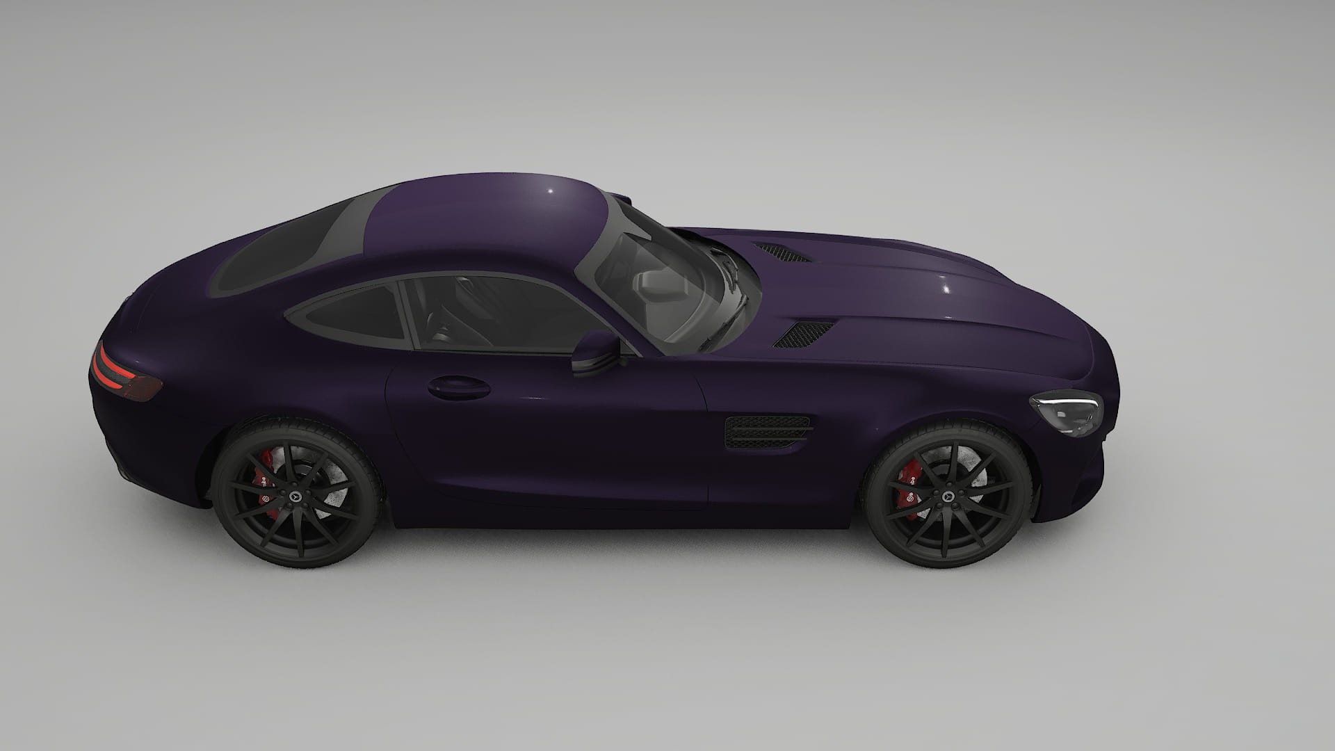 Mercedes AMG GT C190 Coupe TPU Paint Protection Film | VIOLET Color Change PPF Full Pre-Cut Kit