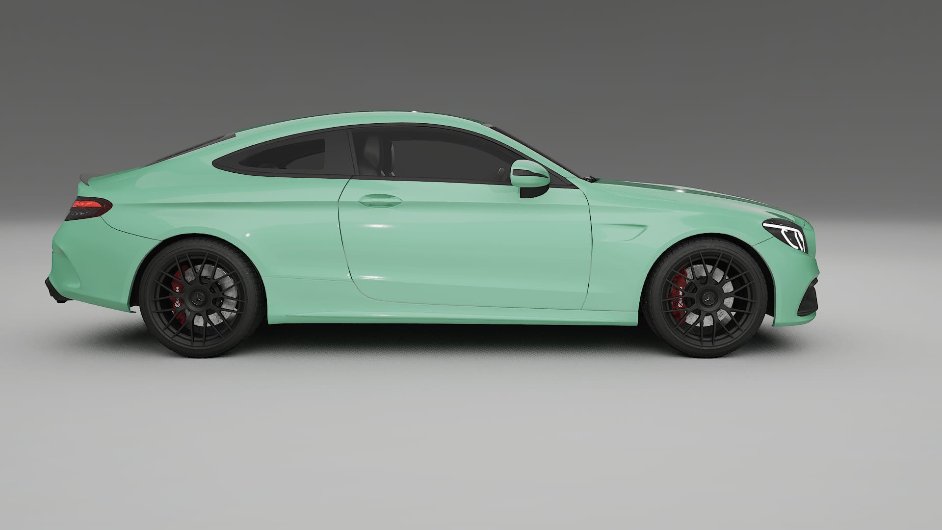 Mercedes C63 AMG W205 Coupe TPU Paint Protection Film | DUSTY Color Change PPF Full Pre-Cut Kit