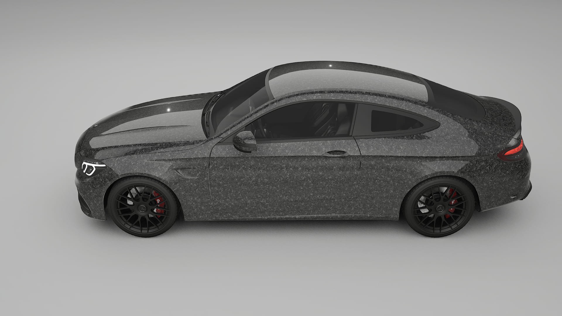 Mercedes C63 AMG W205 Coupe TPU Paint Protection Film | FORGED S Color Change PPF Full Pre-Cut Kit