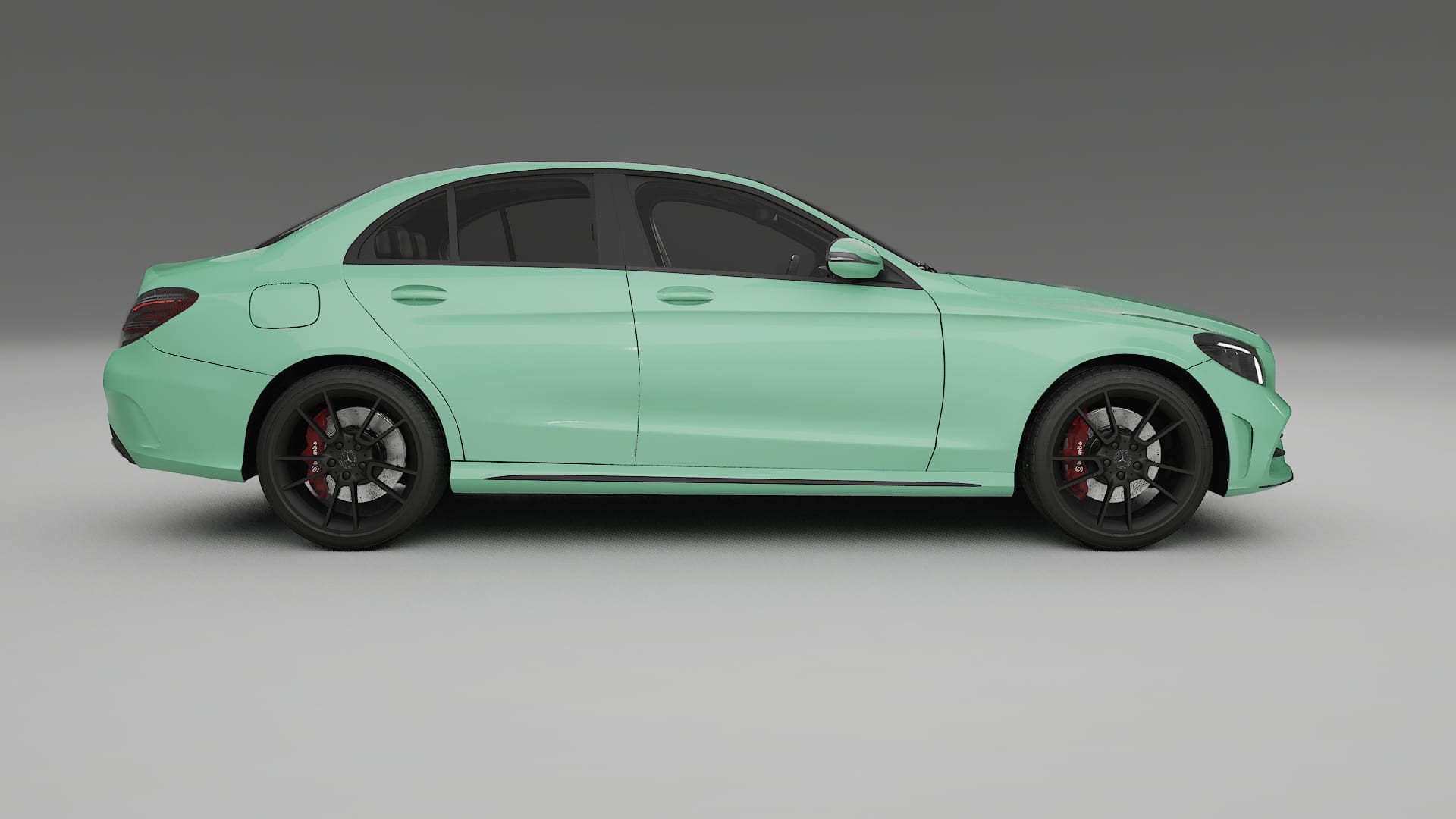 Mercedes C-Class W205 AMG sedan TPU Paint Protection Film | DUSTY Color Change PPF Full Pre-Cut Kit