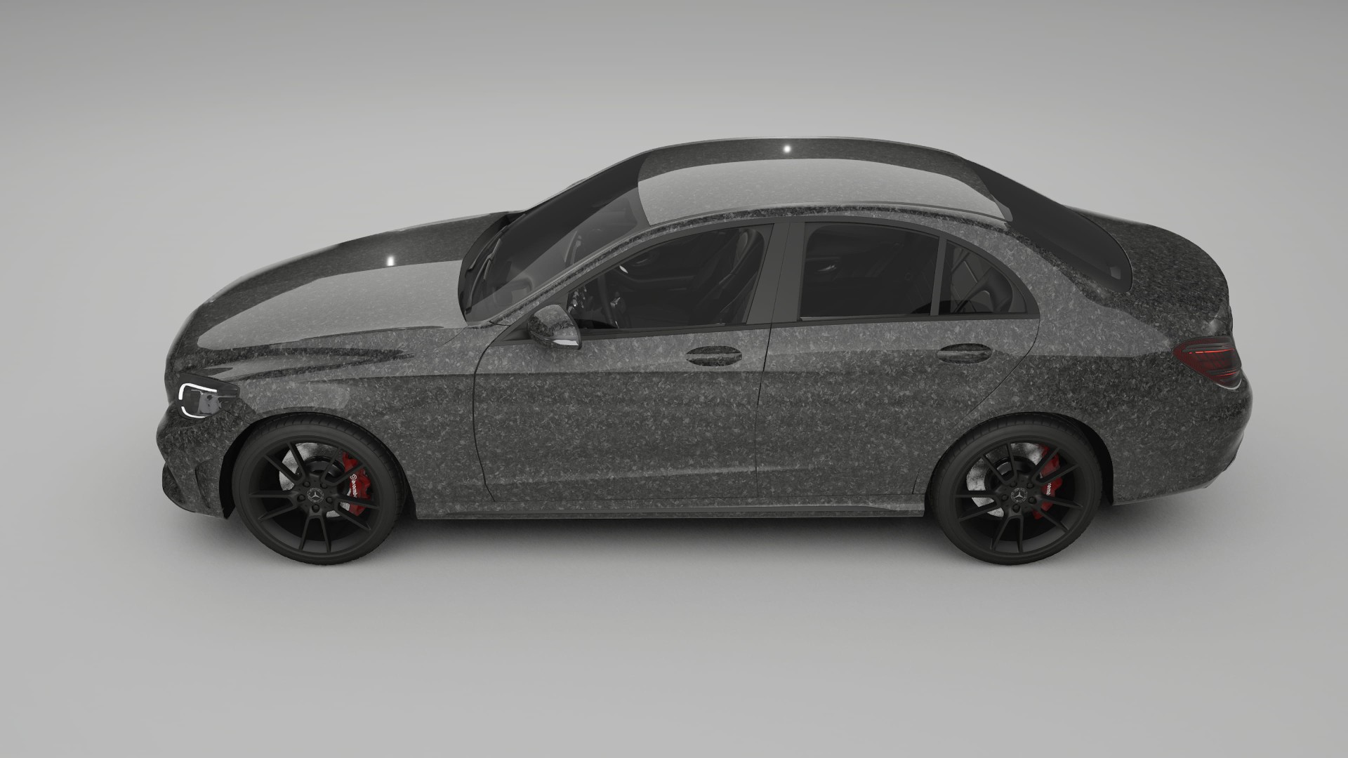 Mercedes C-Class W205 AMG sedan TPU Paint Protection Film | FORGED S Color Change PPF Full Pre-Cut Kit