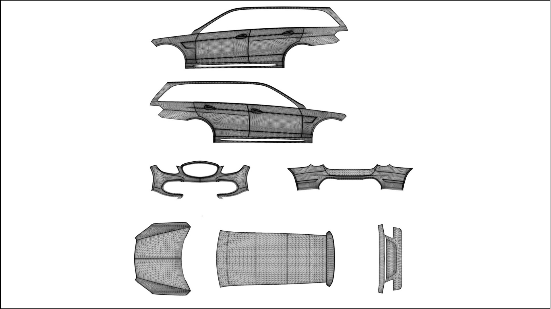 Mercedes E63 AMG Combi W212 facelift LCI TPU Paint Protection Film | VENOM Color Change PPF Full Pre-Cut Kit