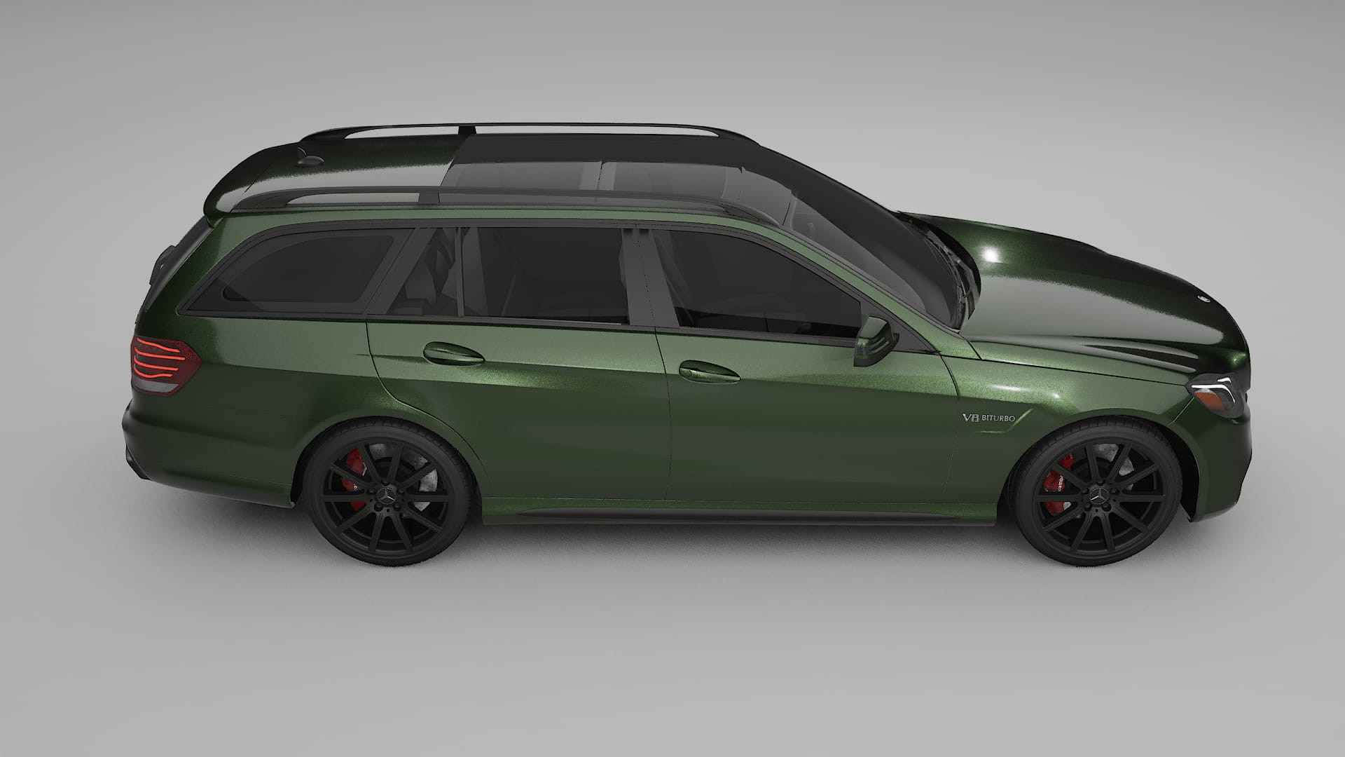 Mercedes E63 AMG Combi W212 facelift LCI TPU Paint Protection Film | LAGOON Color Change PPF Full Pre-Cut Kit