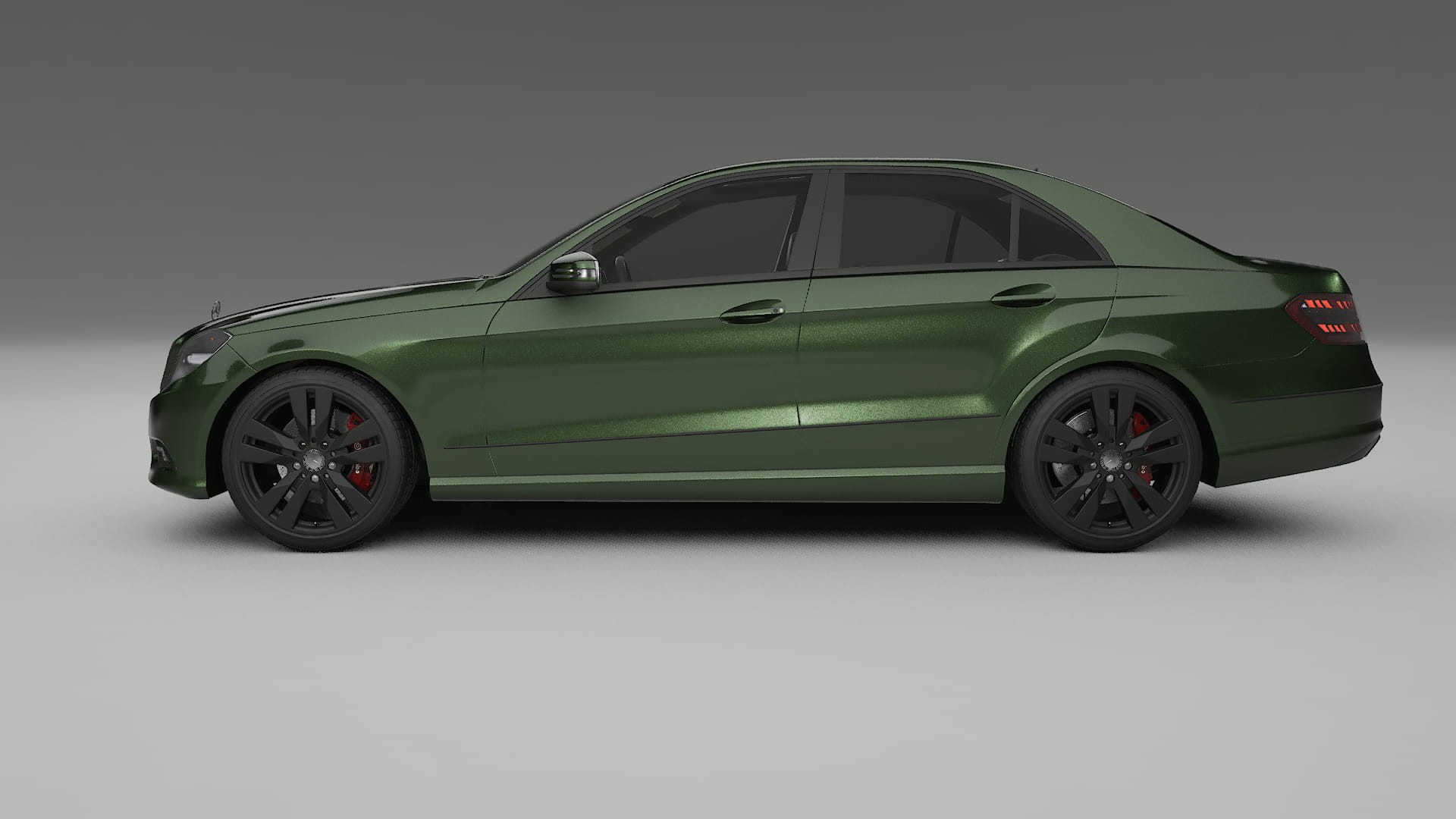 Mercedes E-Class Sedan W212 Prefacelift pre-LCI TPU Paint Protection Film | LAGOON Color Change PPF Full Pre-Cut Kit