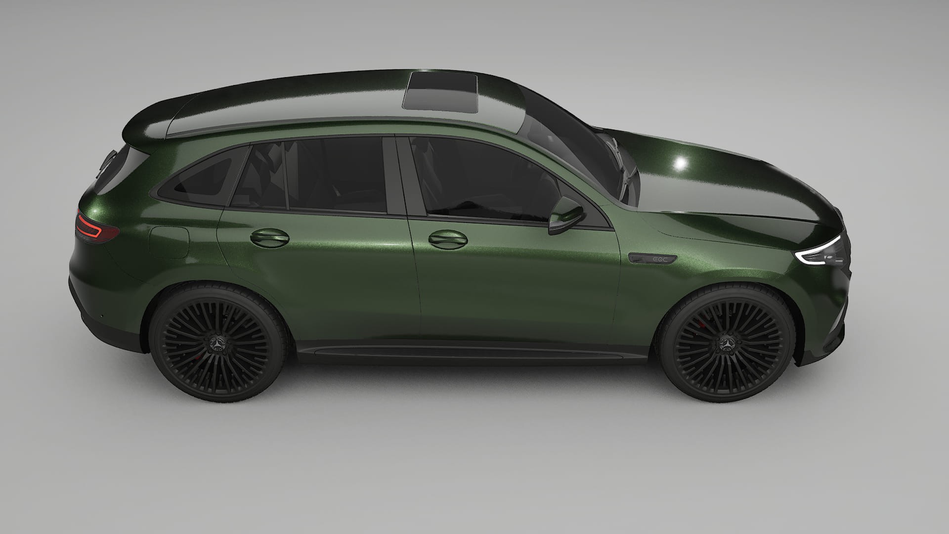 Mercedes EQC AMG TPU Paint Protection Film | LAGOON Color Change PPF Full Pre-Cut Kit