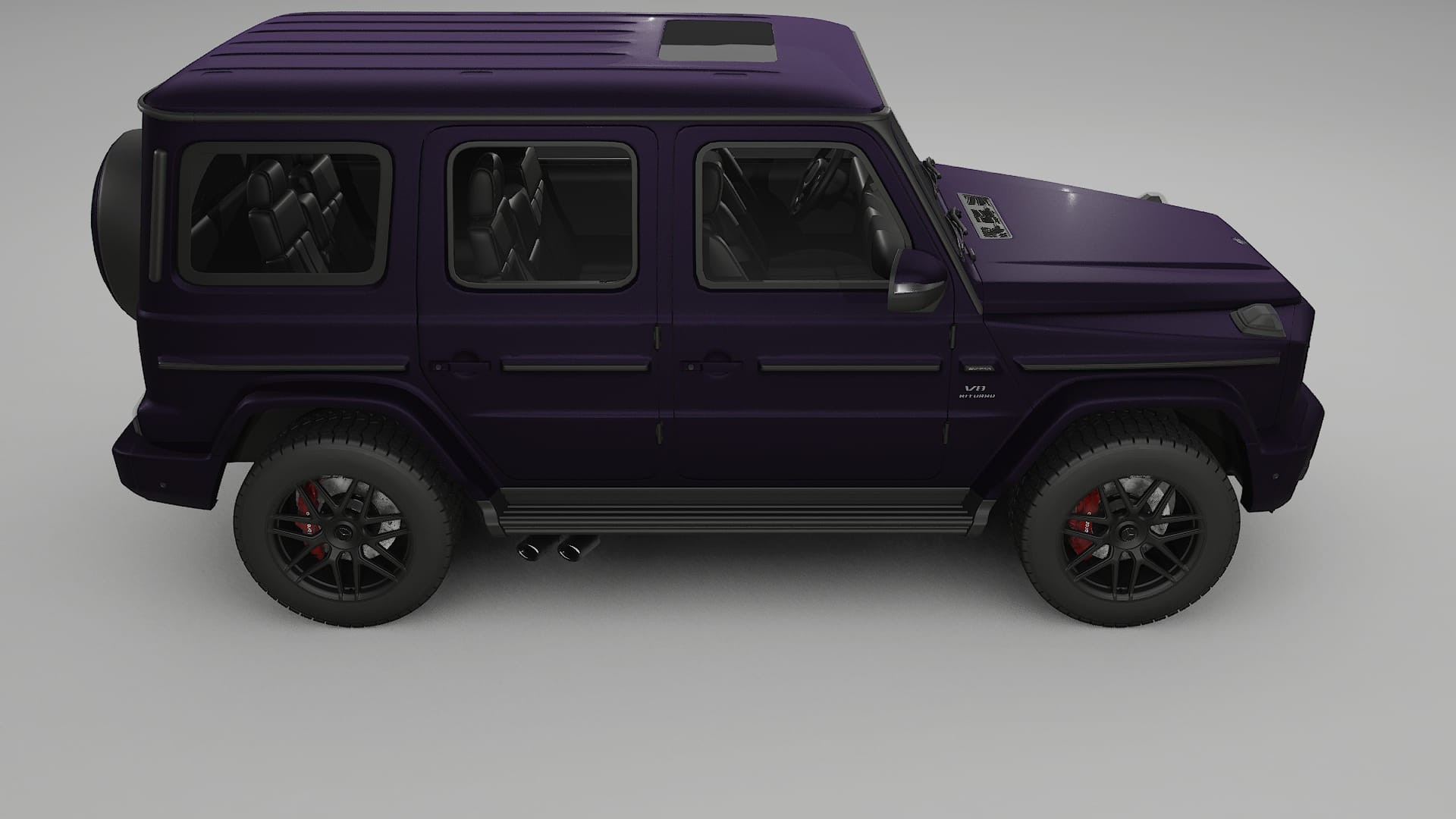Mercedes G63 AMG W463A TPU Paint Protection Film | VIOLET Color Change PPF Full Pre-Cut Kit