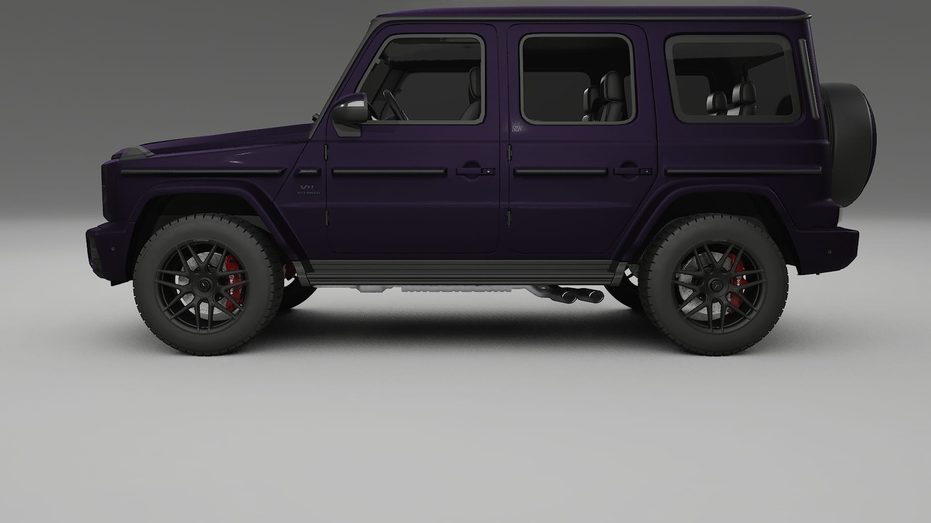 Mercedes G63 AMG W463A TPU Paint Protection Film | VIOLET Color Change PPF Full Pre-Cut Kit