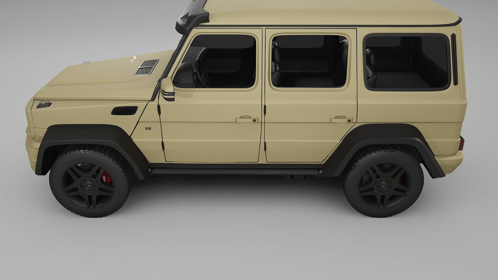 Mercedes G-class 4x4 W463 TPU Paint Protection Film | SAND Color Change PPF Full Pre-Cut Kit