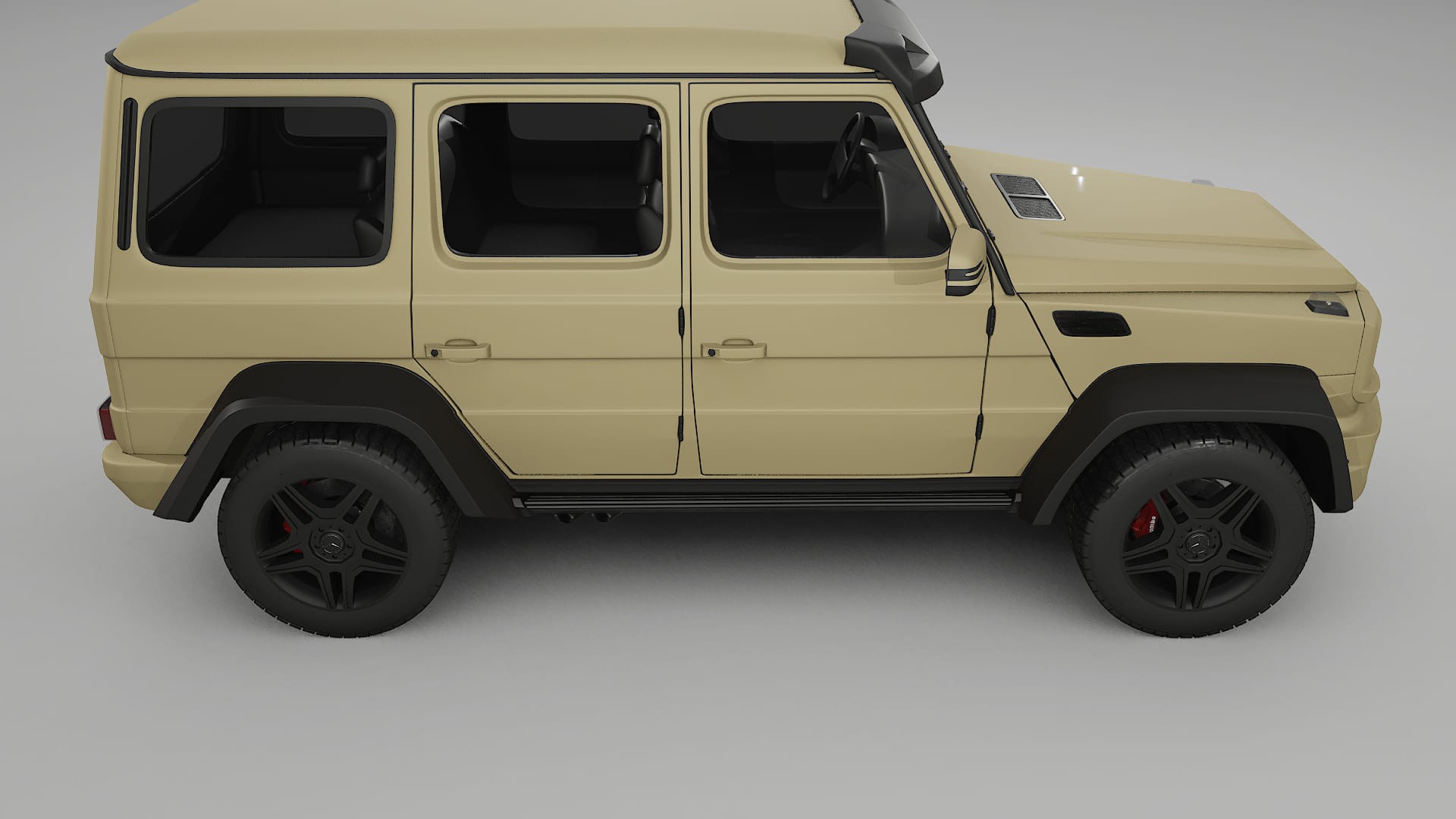 Mercedes G-class 4x4 W463 TPU Paint Protection Film | SAND Color Change PPF Full Pre-Cut Kit
