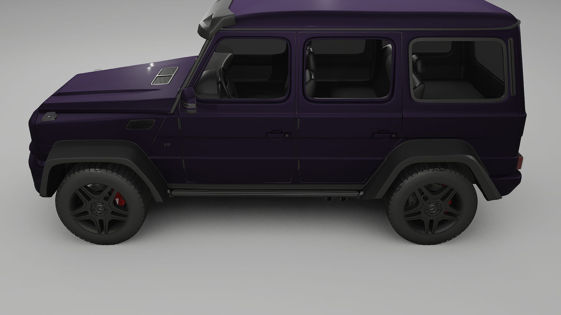 Mercedes G-class 4x4 W463 TPU Paint Protection Film | VIOLET Color Change PPF Full Pre-Cut Kit