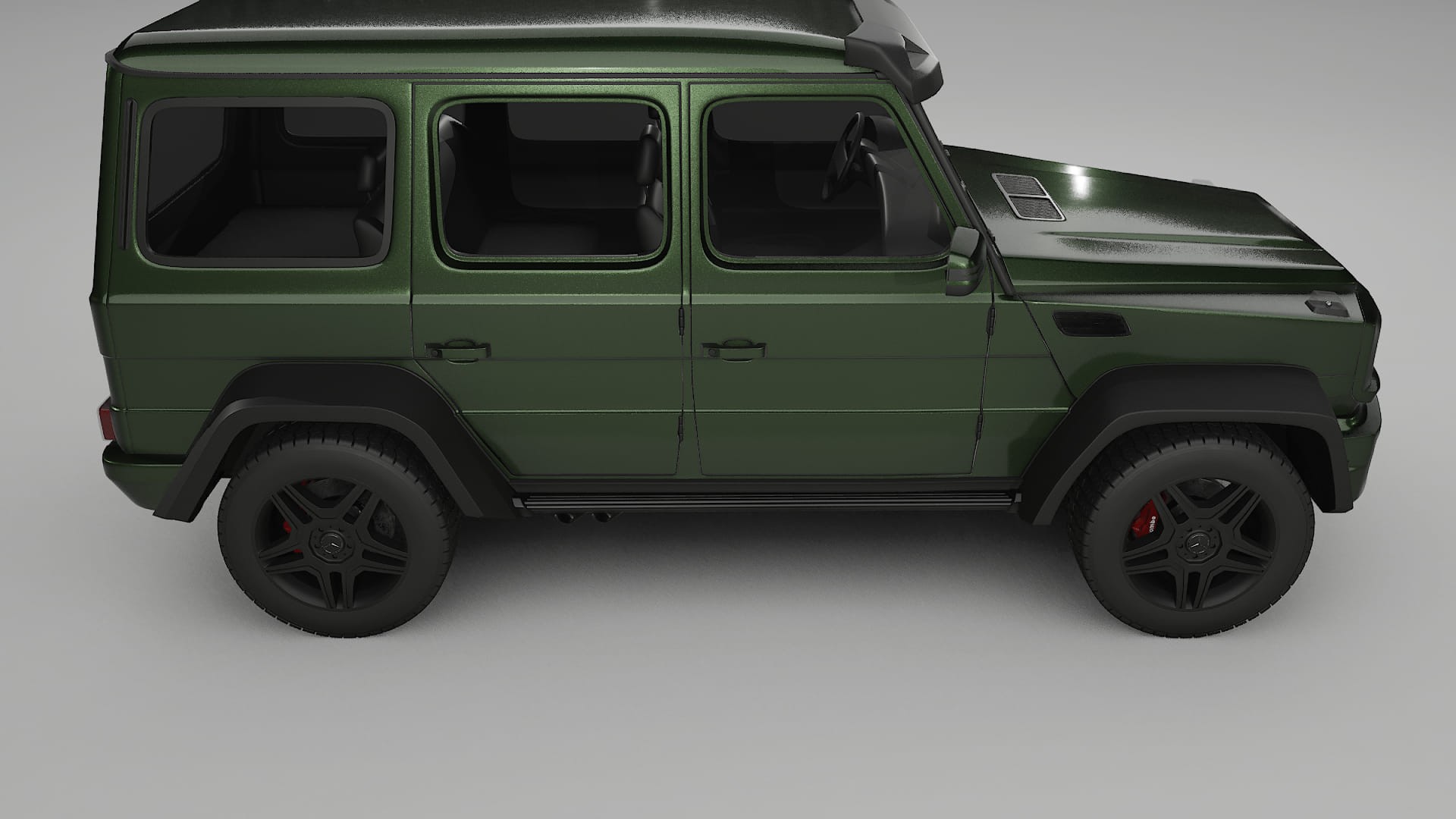 Mercedes G-class 4x4 W463 TPU Paint Protection Film | LAGOON Color Change PPF Full Pre-Cut Kit