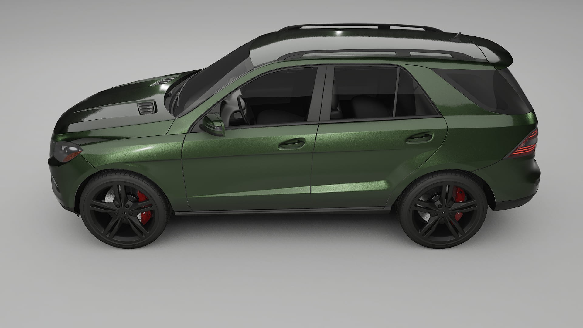 Mercedes M-class W166 TPU Paint Protection Film | LAGOON Color Change PPF Full Pre-Cut Kit