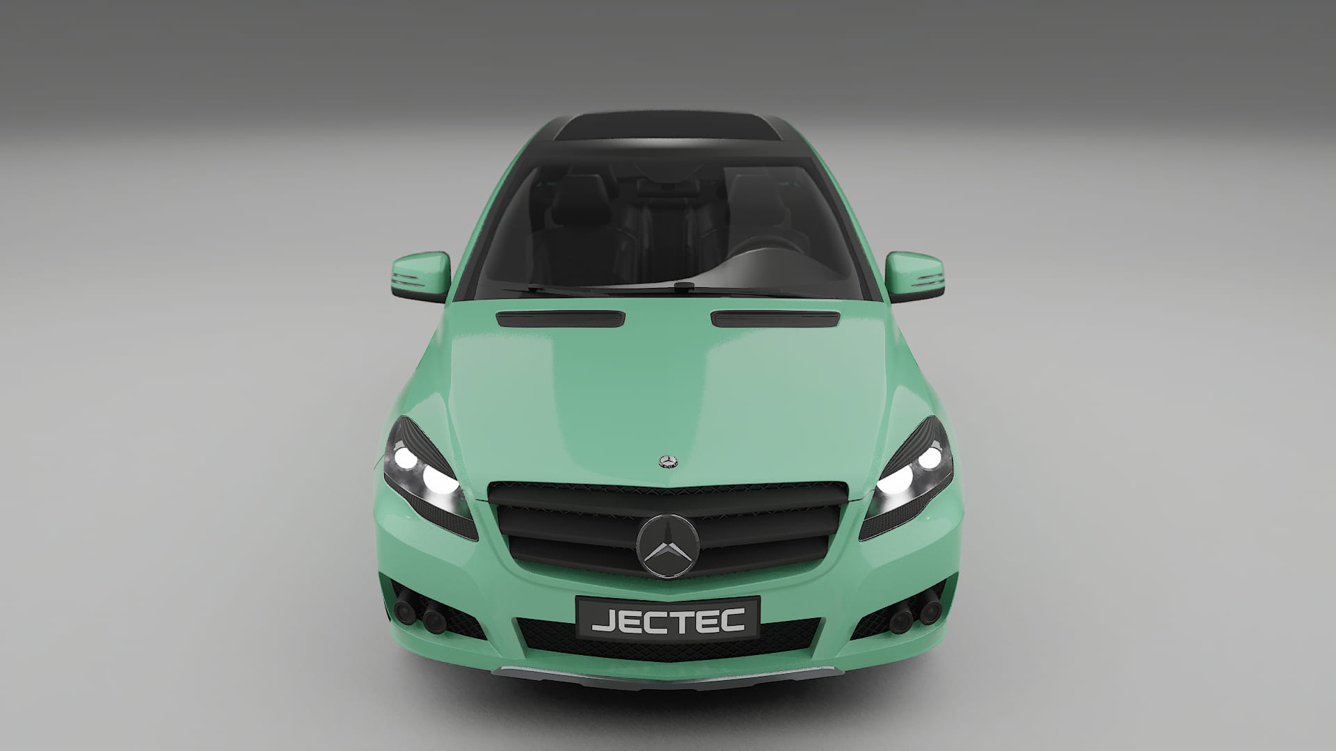 Mercedes R-class W251 facelift LCI TPU Paint Protection Film | DUSTY Color Change PPF Full Pre-Cut Kit