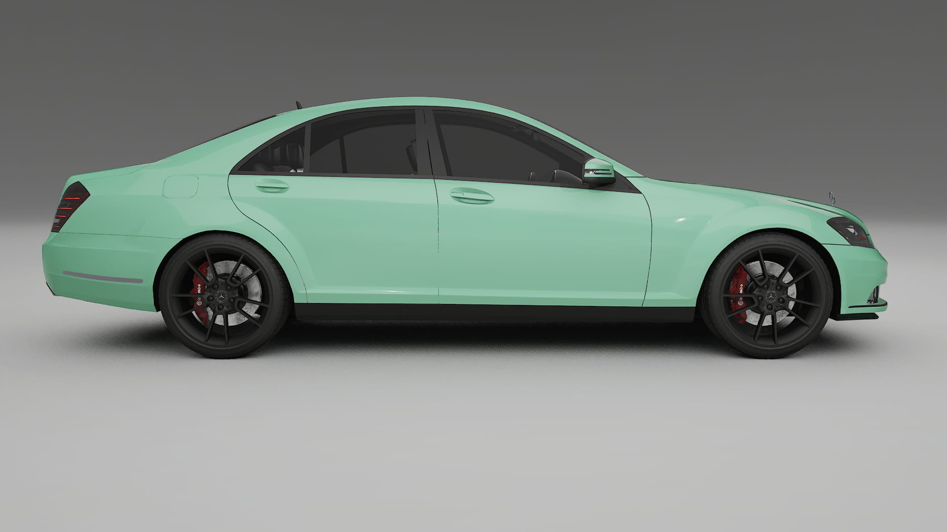 Mercedes S-class W221 facelift LCI TPU Paint Protection Film | DUSTY Color Change PPF Full Pre-Cut Kit