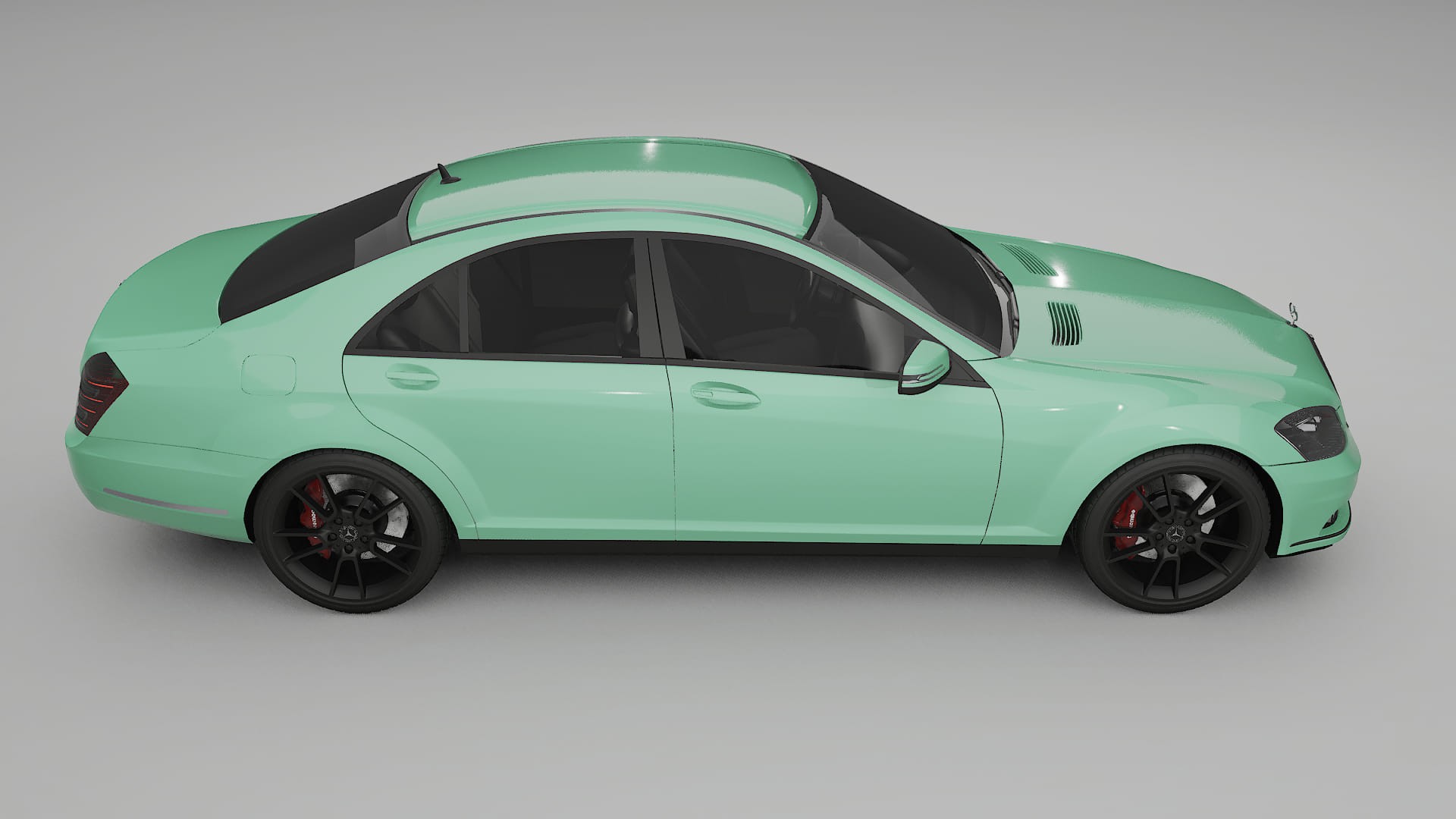 Mercedes S-class W221 facelift LCI TPU Paint Protection Film | DUSTY Color Change PPF Full Pre-Cut Kit