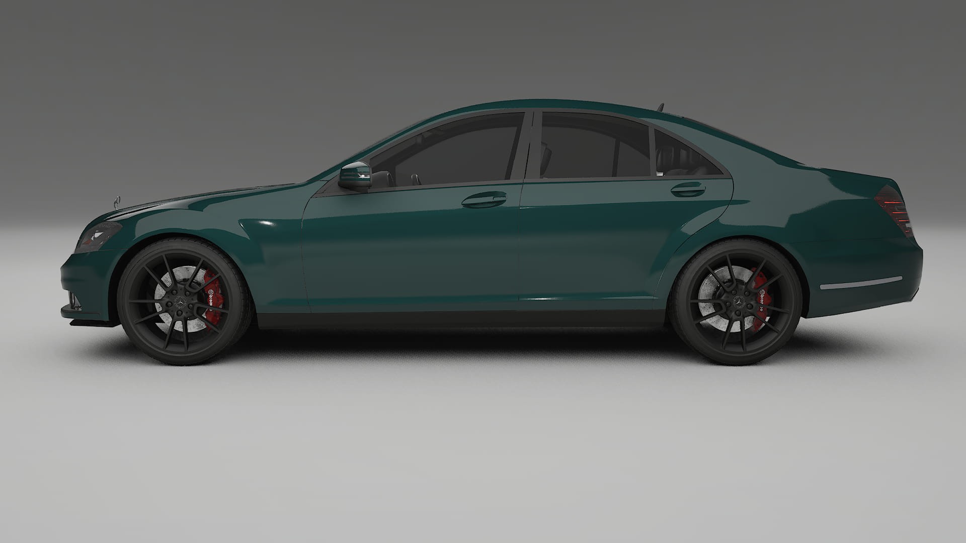 Mercedes S-class W221 facelift LCI TPU Paint Protection Film | INFERNO Color Change PPF Full Pre-Cut Kit