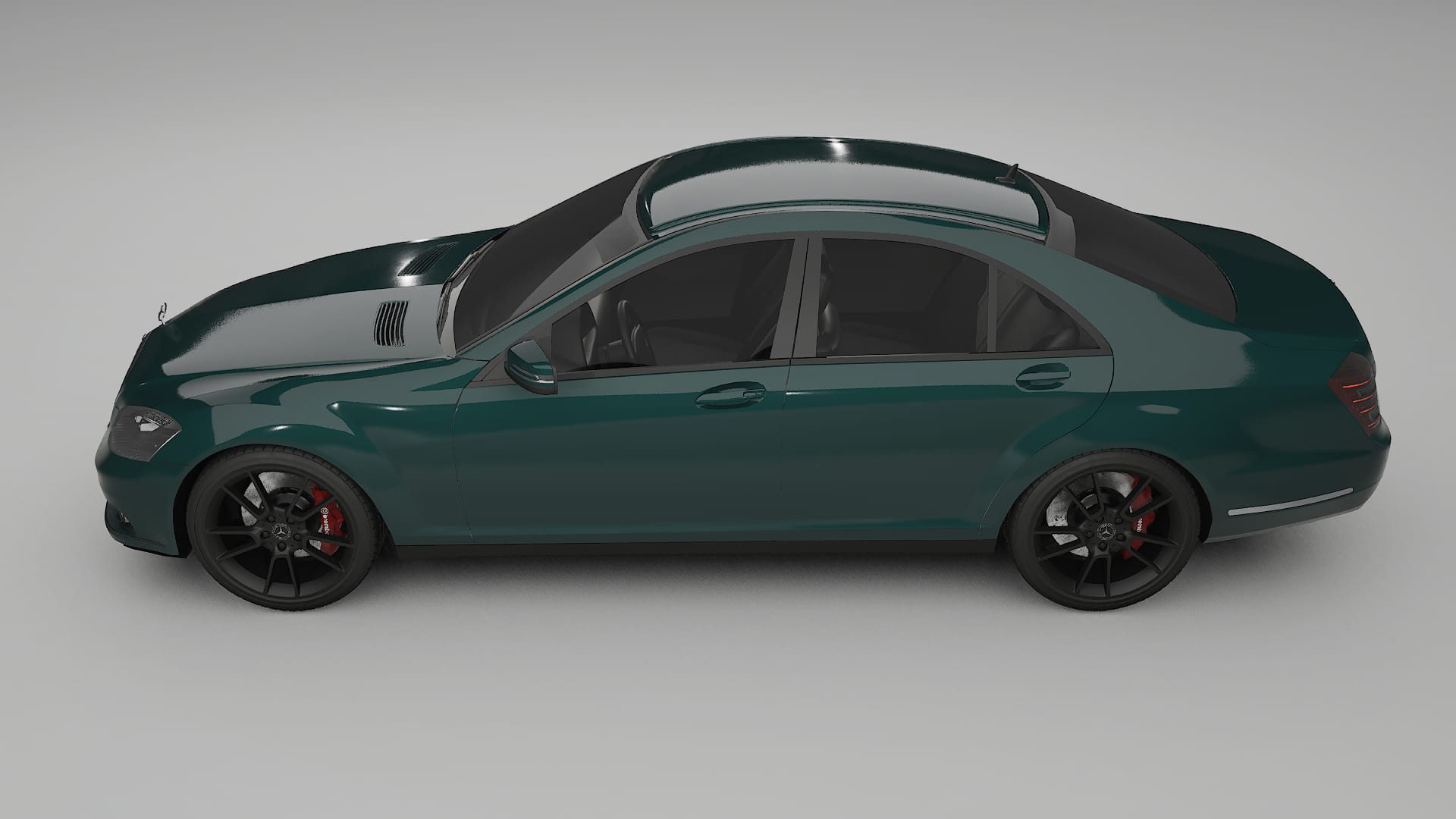 Mercedes S-class W221 facelift LCI TPU Paint Protection Film | INFERNO Color Change PPF Full Pre-Cut Kit