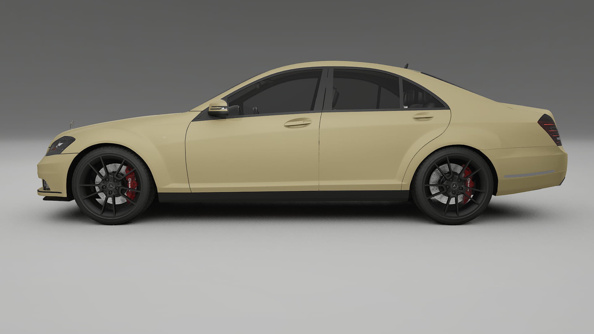 Mercedes S-class W221 facelift LCI TPU Paint Protection Film | SAND Color Change PPF Full Pre-Cut Kit