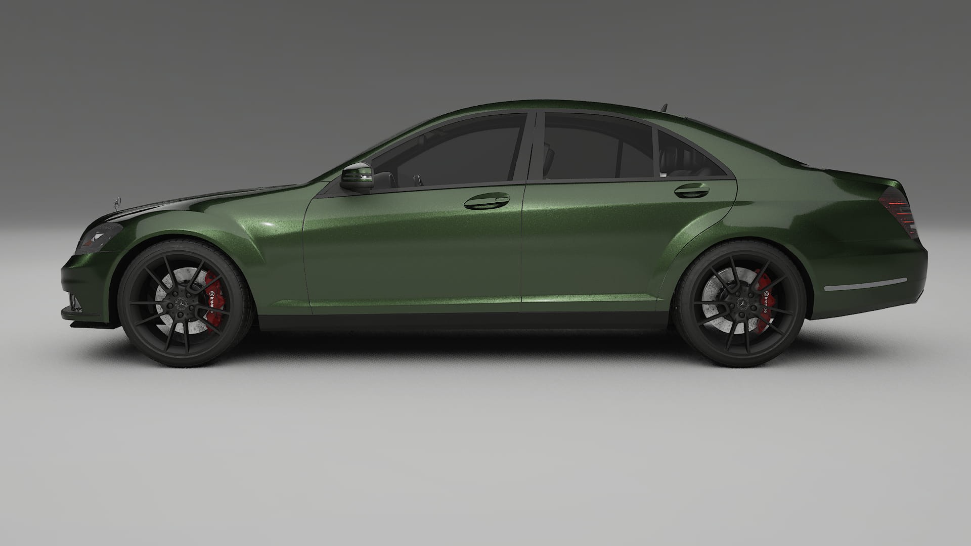 Mercedes S-class W221 facelift LCI TPU Paint Protection Film | LAGOON Color Change PPF Full Pre-Cut Kit