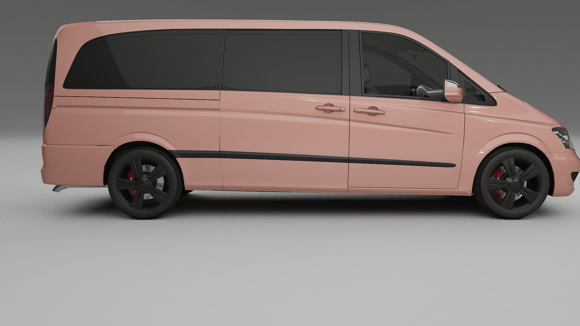 Mercedes Viano Extralong W439 Facelift LCI TPU Paint Protection Film | BLUSH Color Change PPF Full Pre-Cut Kit