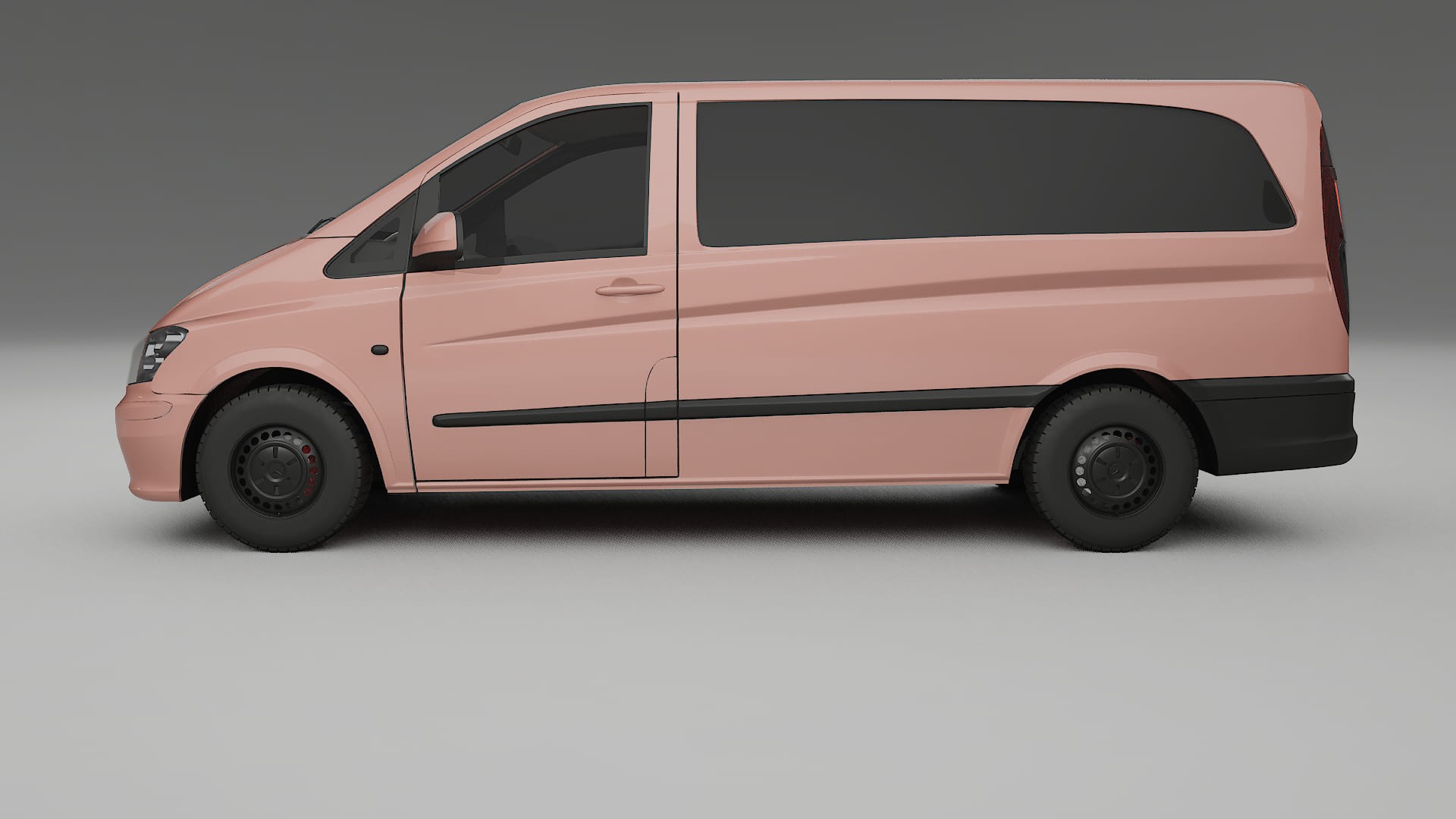 Mercedes Vito Short W639 facelift LCI TPU Paint Protection Film | BLUSH Color Change PPF Full Pre-Cut Kit