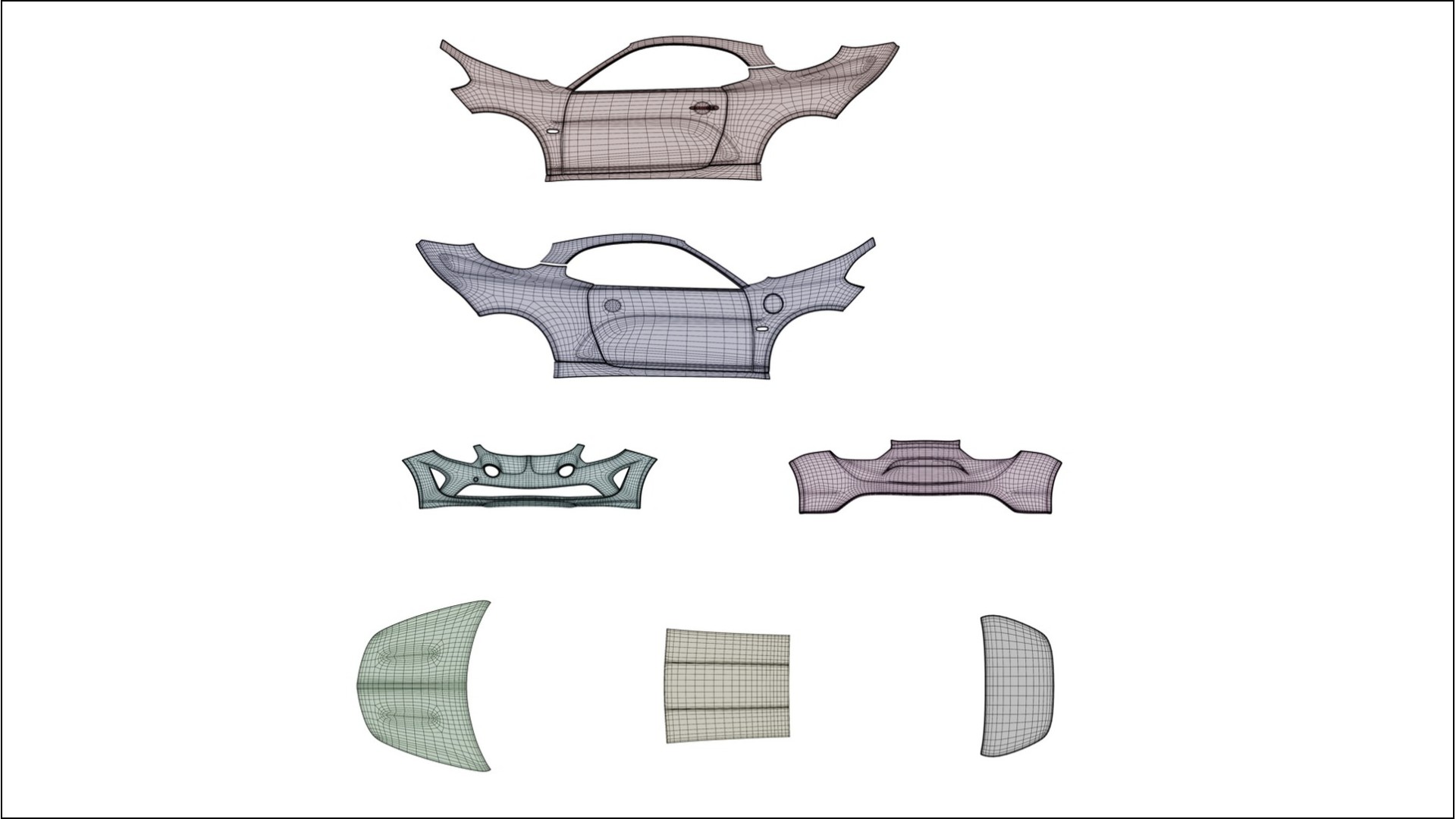 Renault Alpine A110 TPU Paint Protection Film | SLATE Color Change PPF Full Pre-Cut Kit