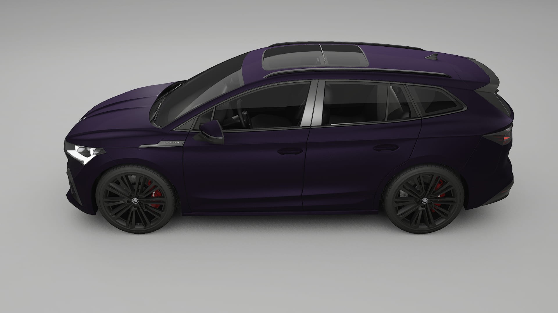Škoda Enyaq MEB TPU Paint Protection Film | VIOLET Color Change PPF Full Pre-Cut Kit