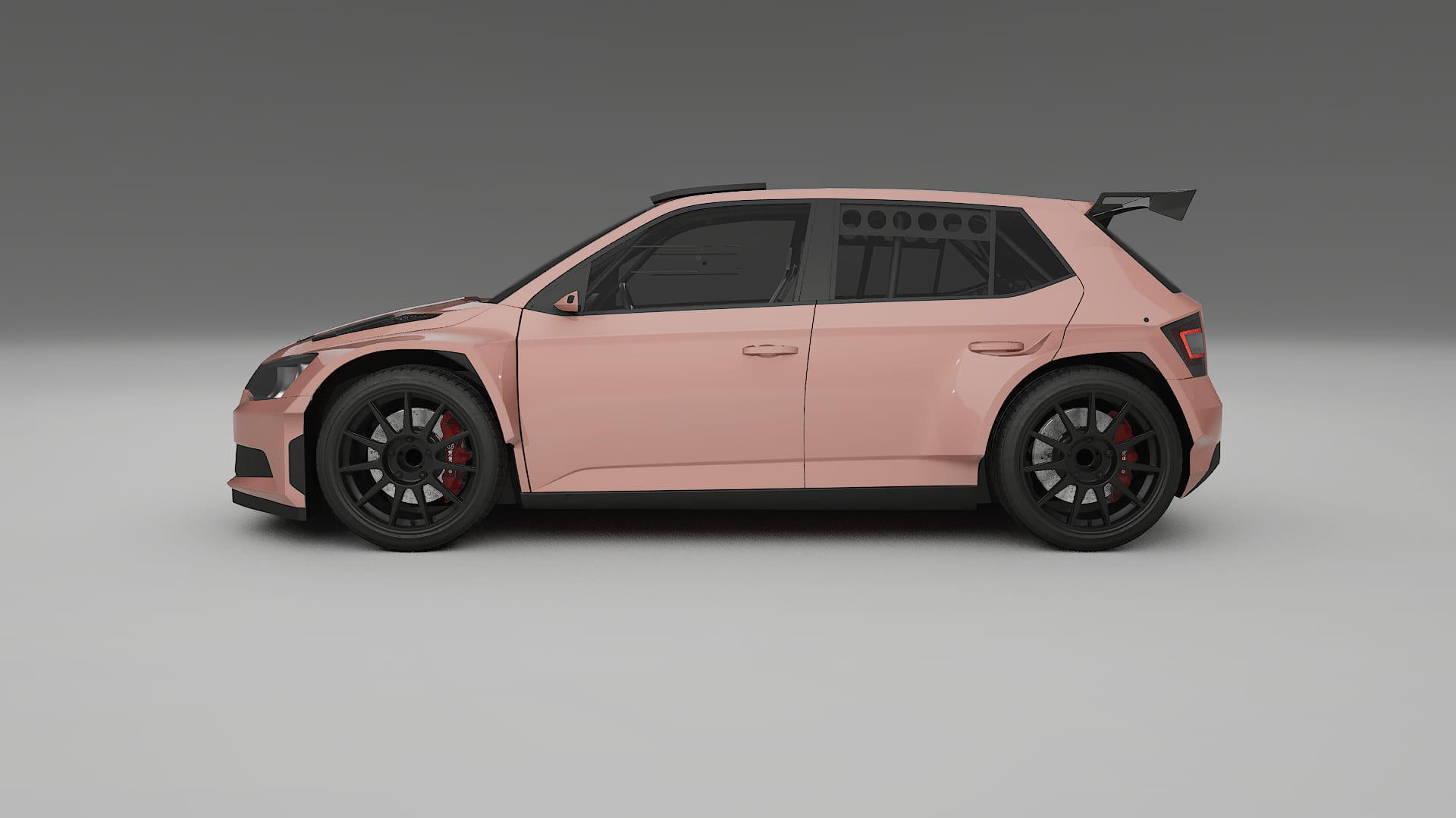 Škoda Fabia R5 6V TPU Paint Protection Film | BLUSH Color Change PPF Full Pre-Cut Kit