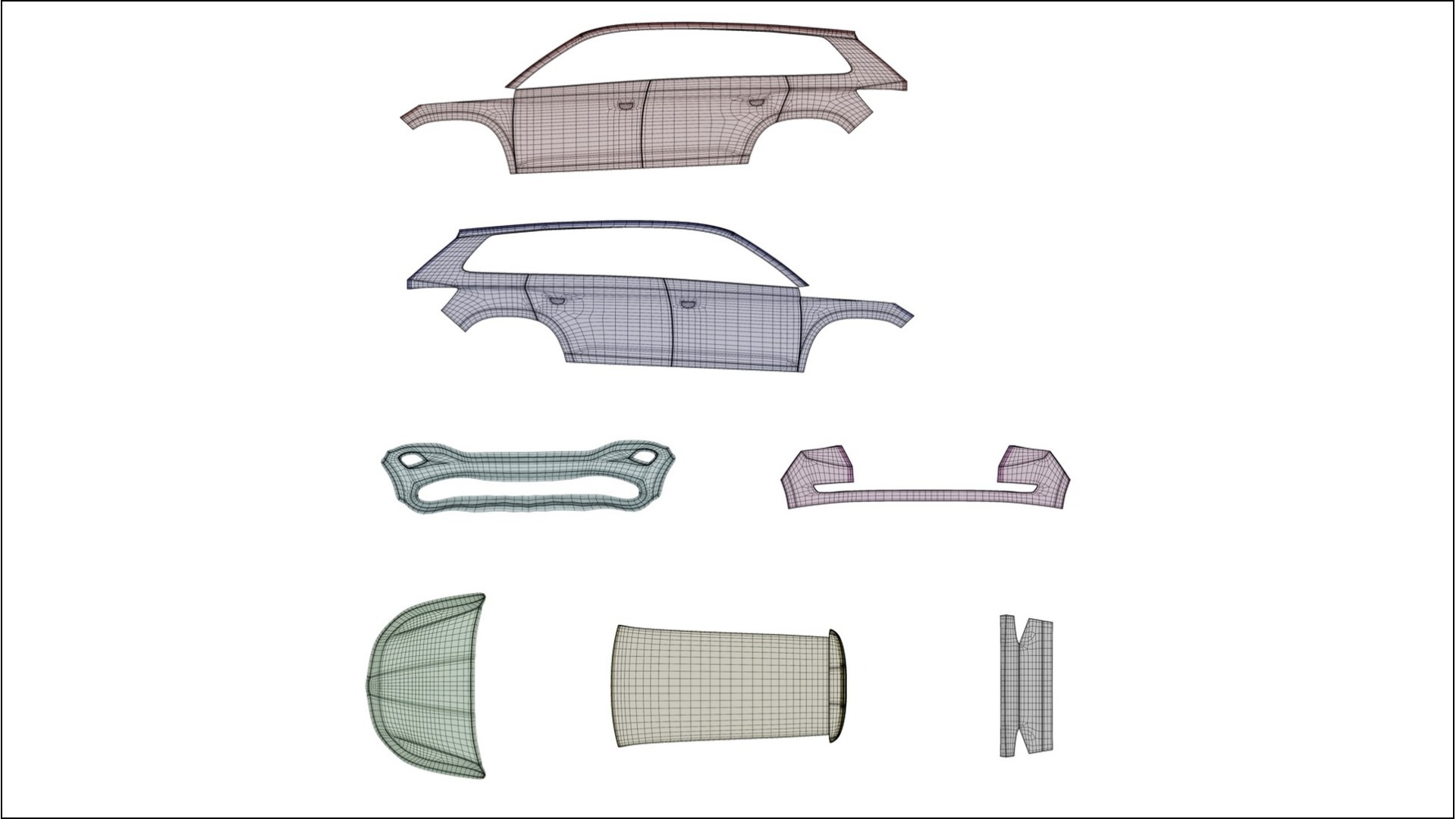 Škoda Kodiaq NS7 TPU Paint Protection Film | VIOLET Color Change PPF Full Pre-Cut Kit