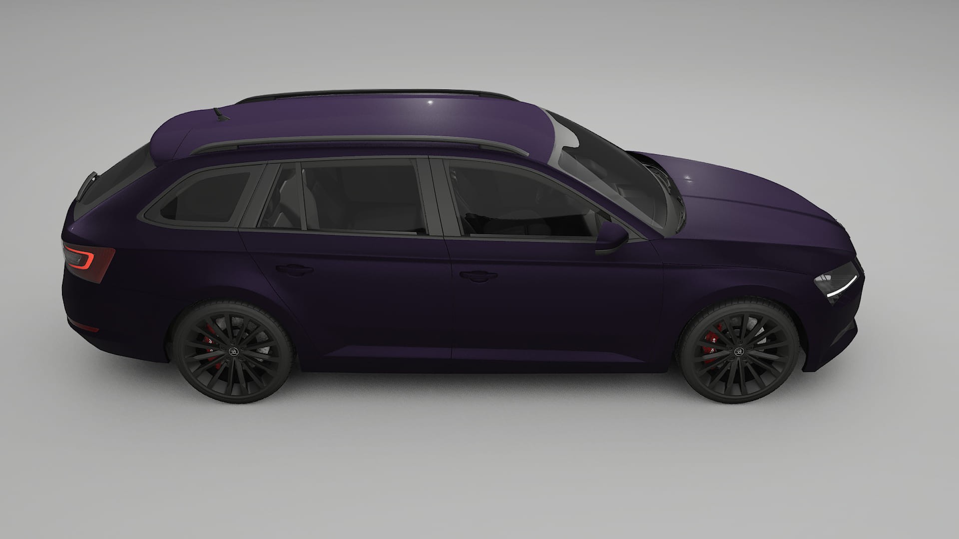 Škoda Superb B8 TPU Paint Protection Film | VIOLET Color Change PPF Full Pre-Cut Kit