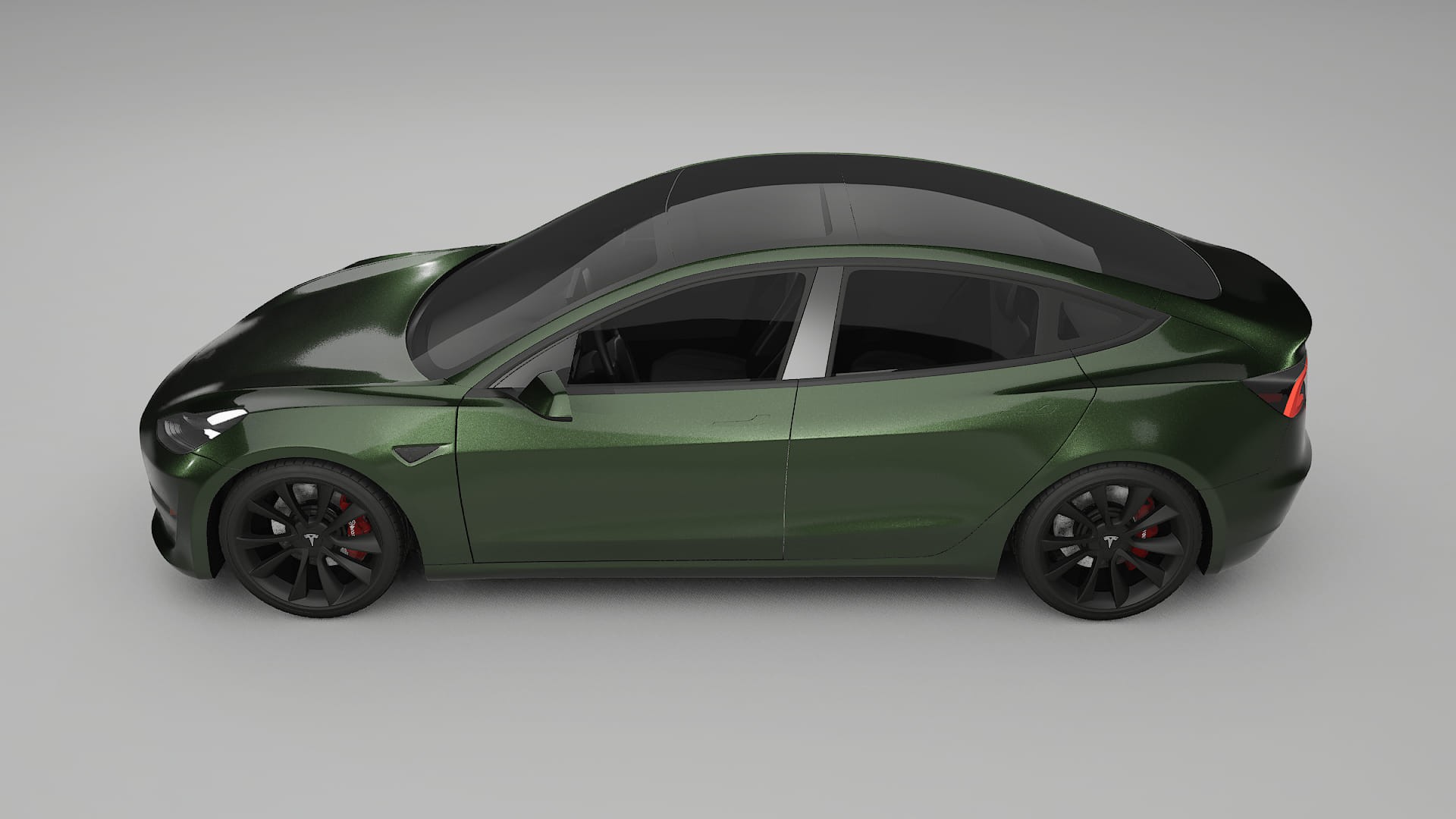 Tesla Model3 TPU Paint Protection Film | LAGOON Color Change PPF Full Pre-Cut Kit