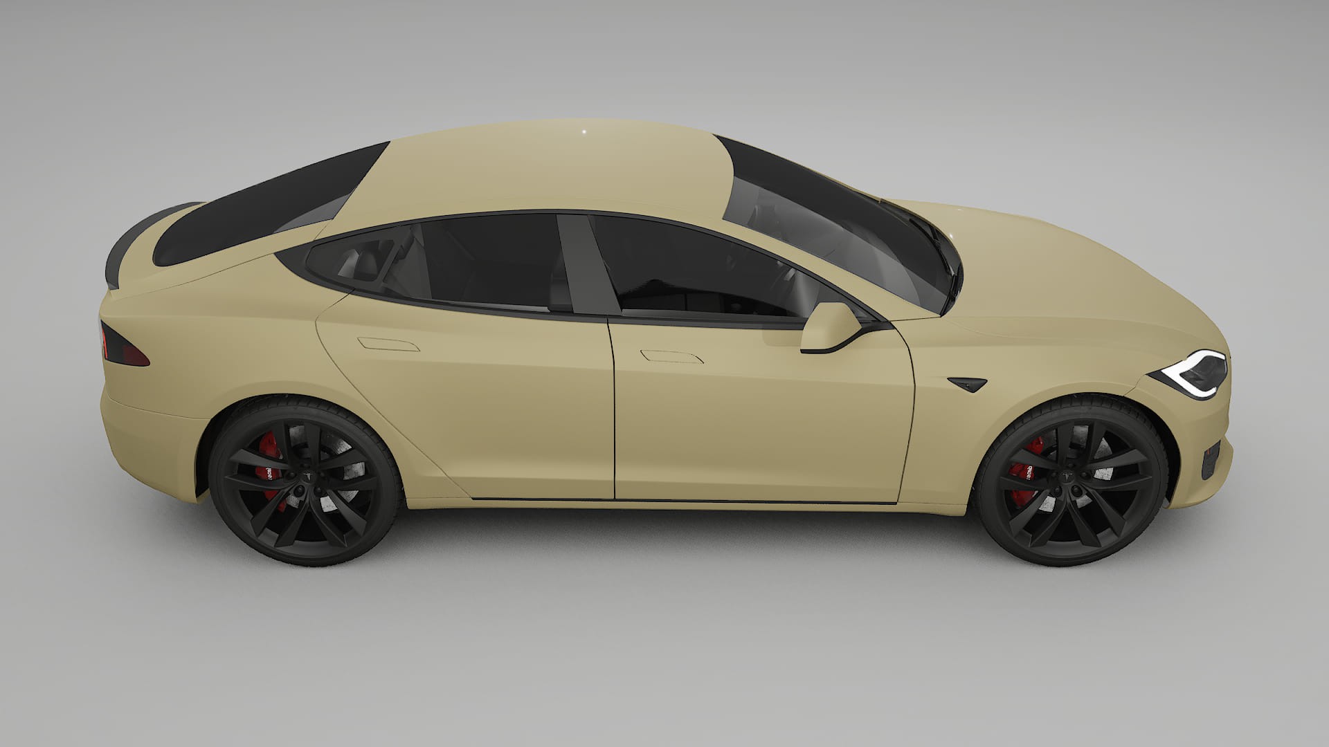 Tesla Model-S Refresh TPU Paint Protection Film | SAND Color Change PPF Full Pre-Cut Kit