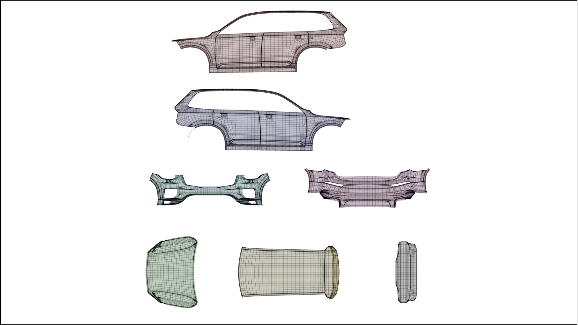 Volvo XC90 SPA TPU Paint Protection Film | VIOLET Color Change PPF Full Pre-Cut Kit