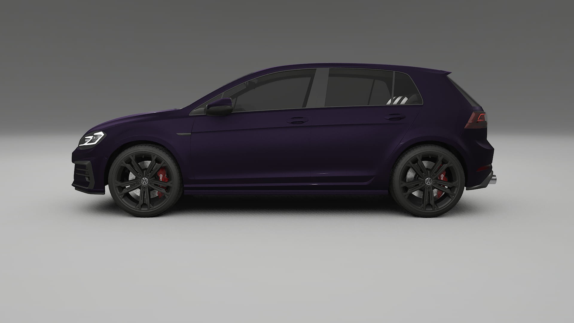 VW Golf Mk7 TPU Paint Protection Film | VIOLET Color Change PPF Full Pre-Cut Kit
