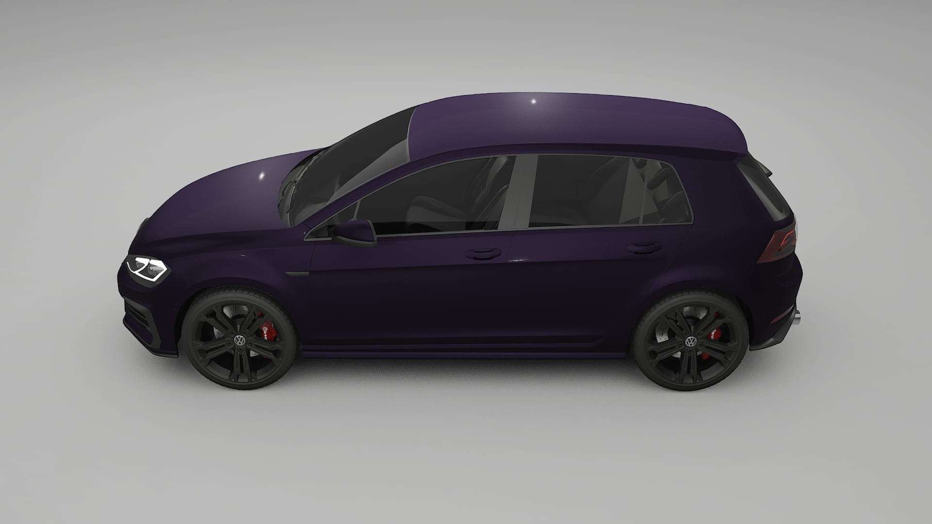 VW Golf Mk7 TPU Paint Protection Film | VIOLET Color Change PPF Full Pre-Cut Kit