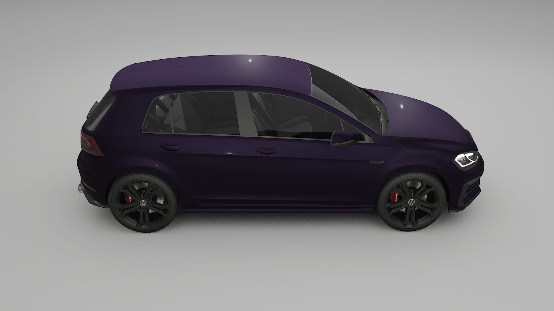 VW Golf Mk7 TPU Paint Protection Film | VIOLET Color Change PPF Full Pre-Cut Kit