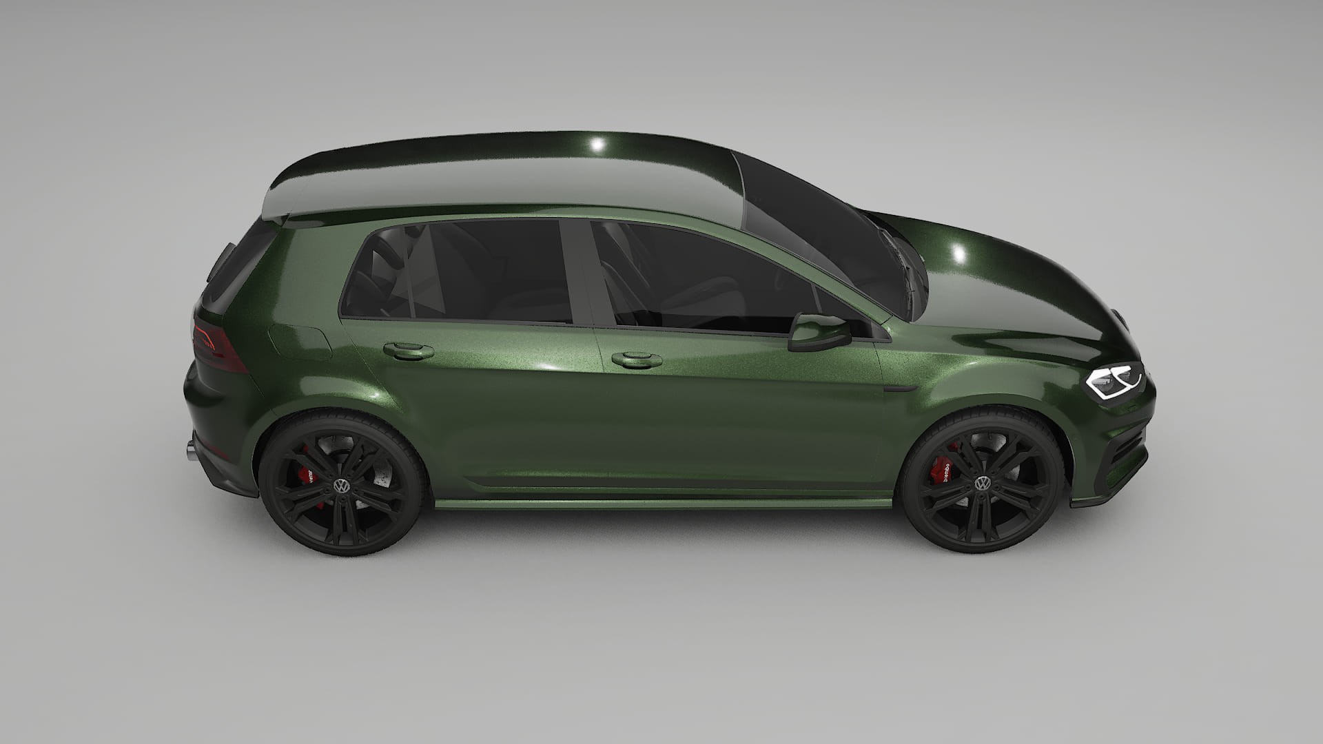 VW Golf Mk7 TPU Paint Protection Film | LAGOON Color Change PPF Full Pre-Cut Kit