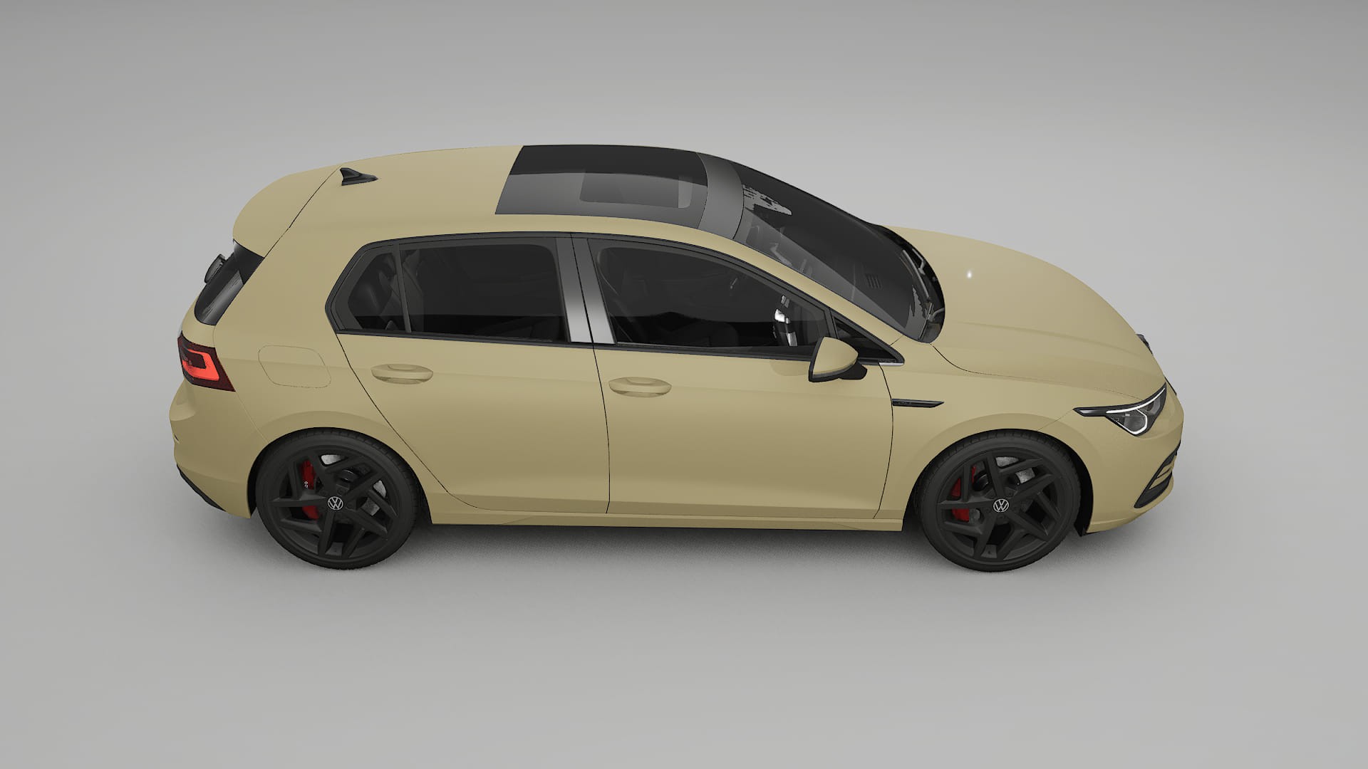 VW Golf Mk8 TPU Paint Protection Film | SAND Color Change PPF Full Pre-Cut Kit